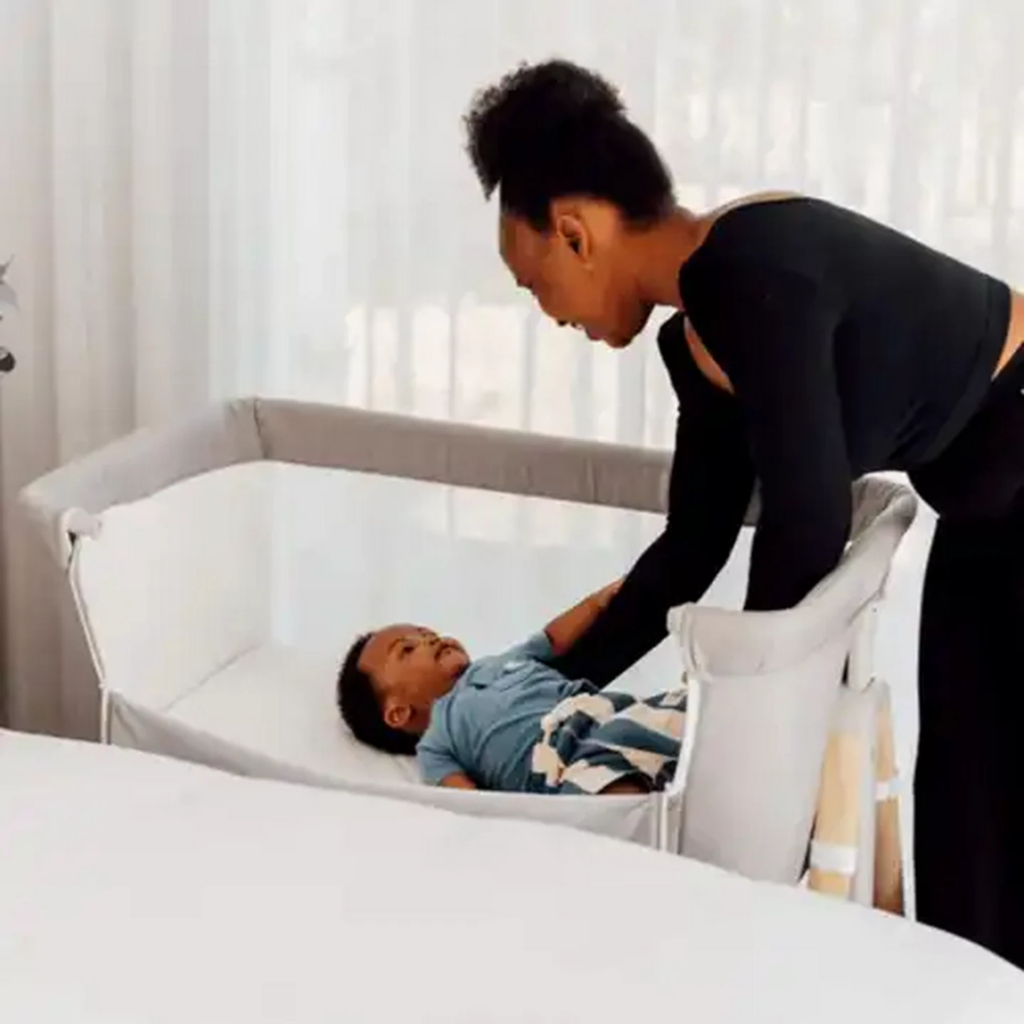 Image of Noola Grey Grow With Me Co-Sleeper