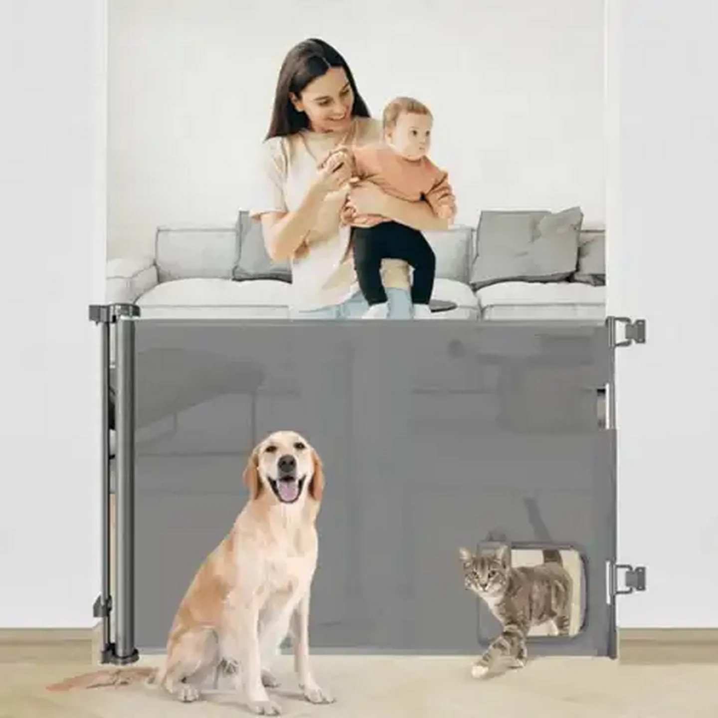 Image of Noola Grey Retractable Safety Slide 180cm