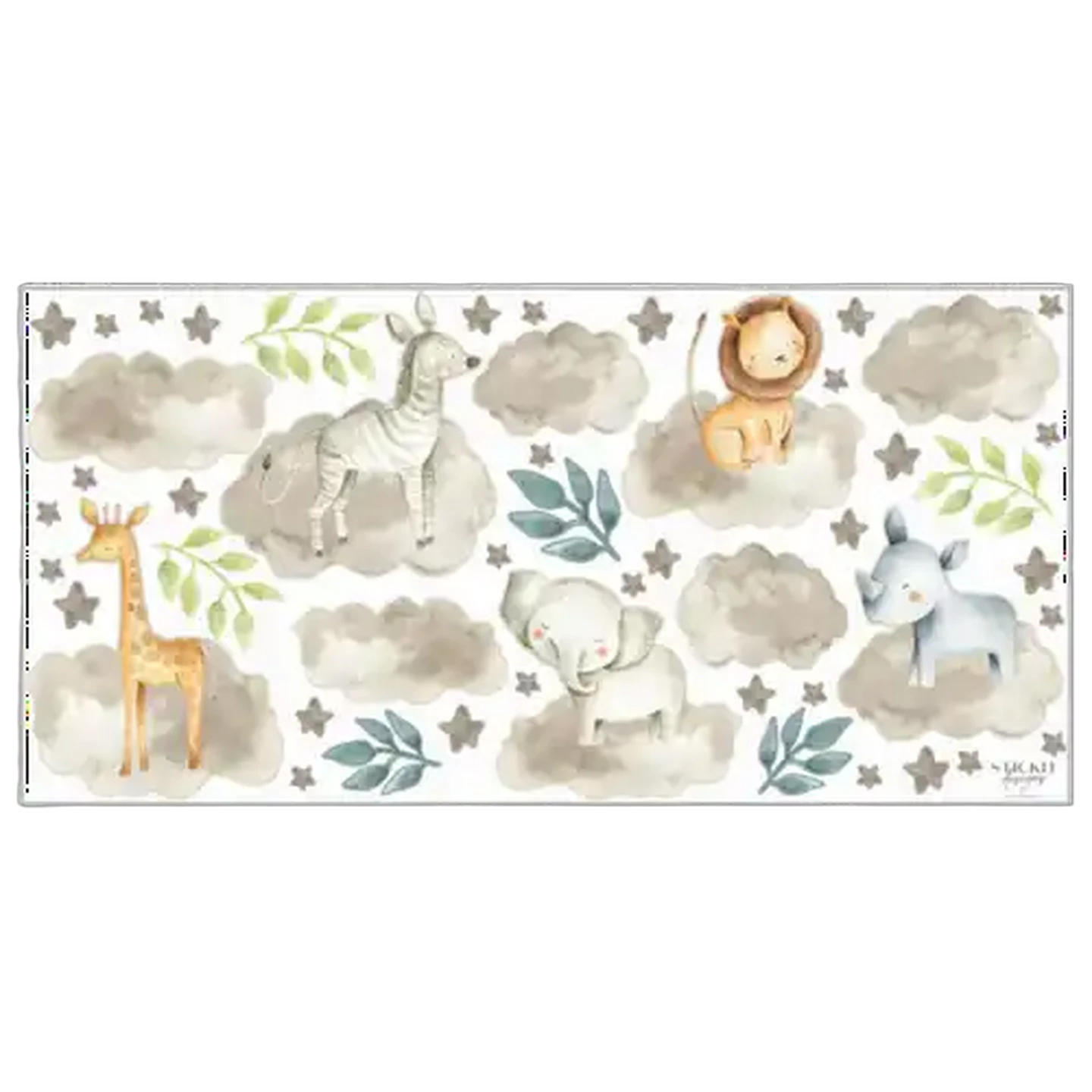 Image of StickIt Designs Floating Animals Peel & Stick Wall Stickers