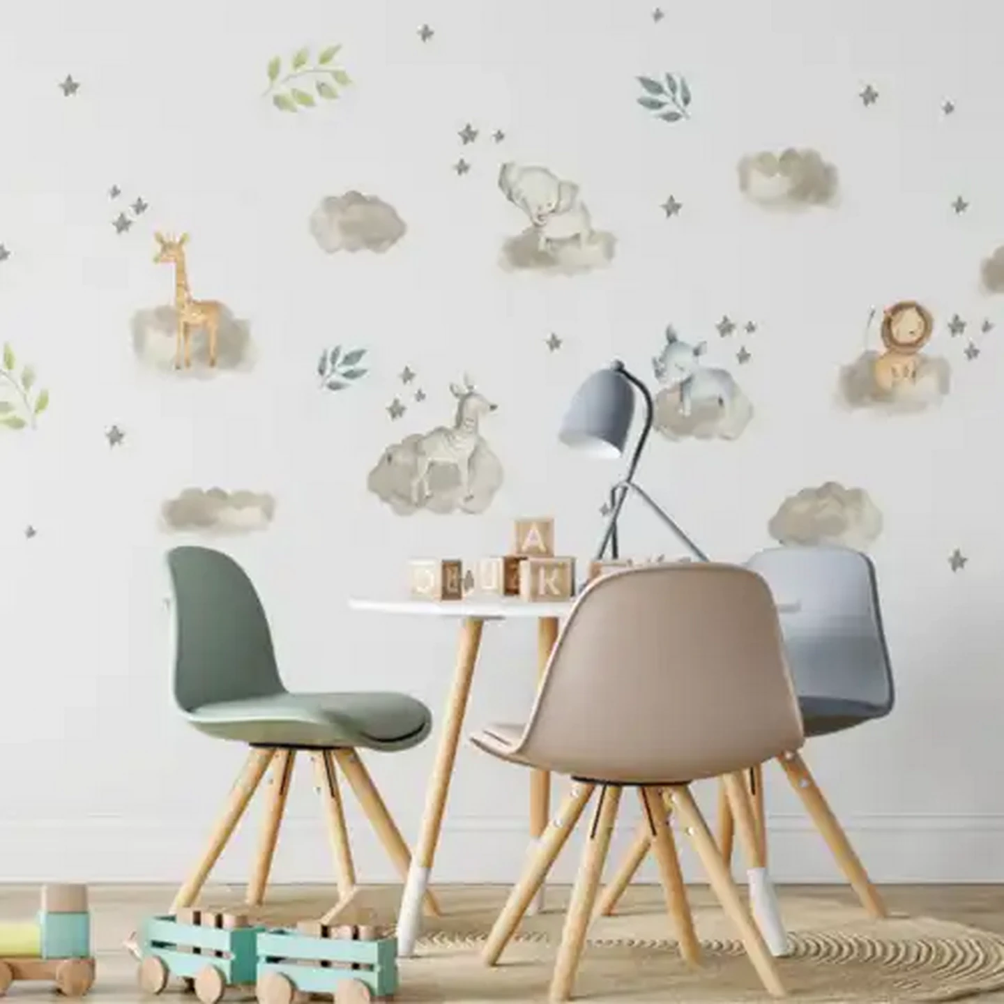 Image of StickIt Designs Floating Animals Peel & Stick Wall Stickers