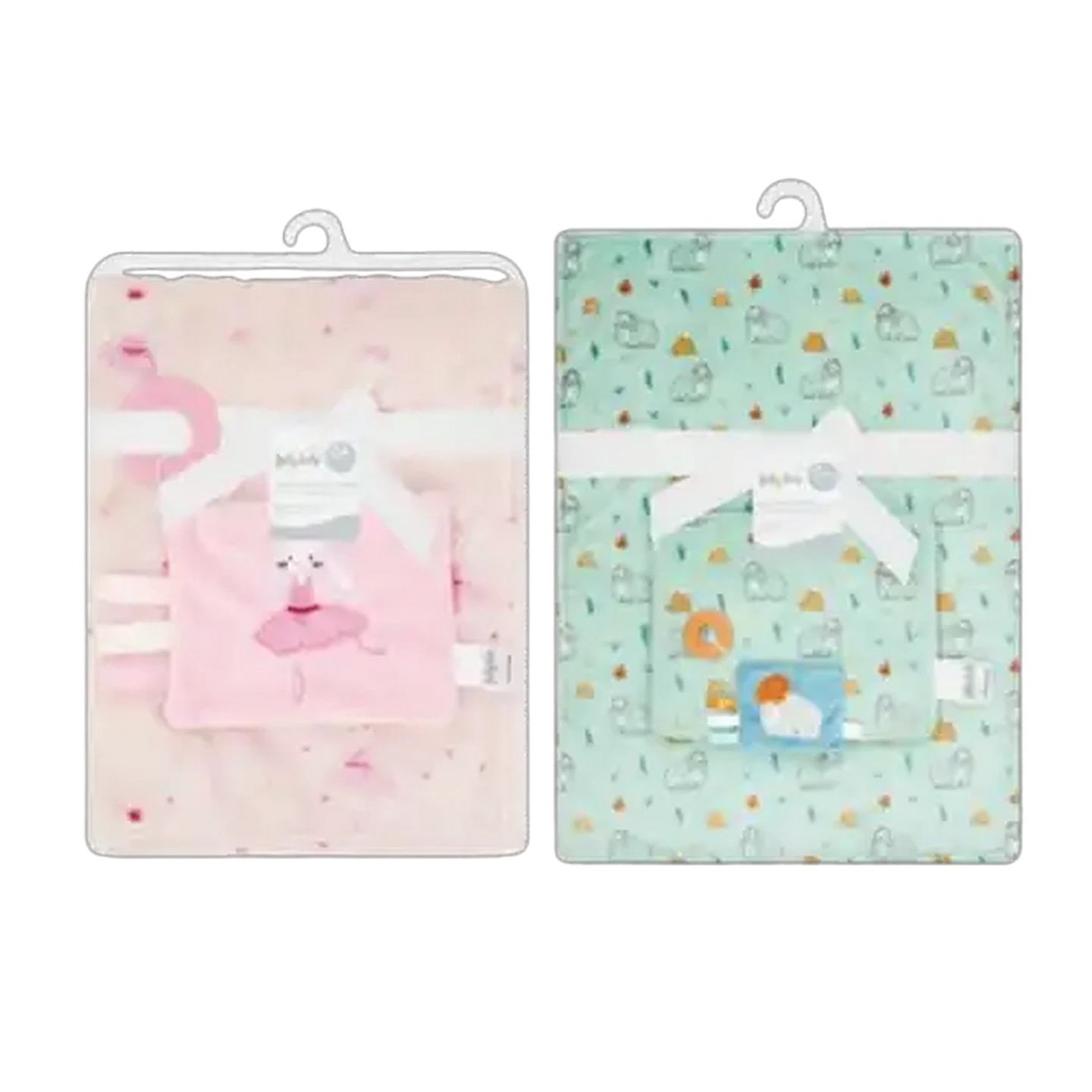 Image of Jolly Tots Basics Baby Blanket & Soft Book Set 2 Piece (Print May Vary)