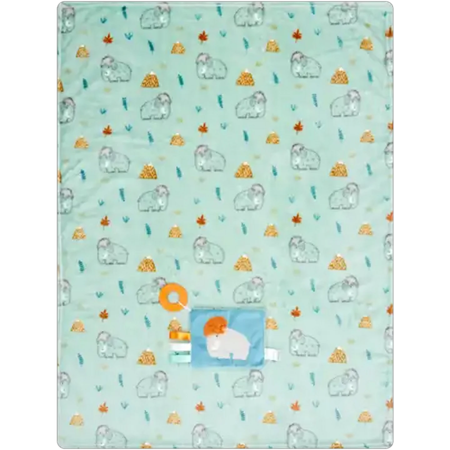 Image of Jolly Tots Basics Baby Blanket & Soft Book Set 2 Piece (Print May Vary)