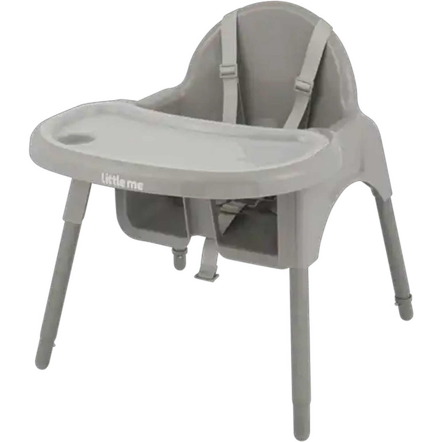 Image of Little Me Grey 2-in-1 Basic High Chair