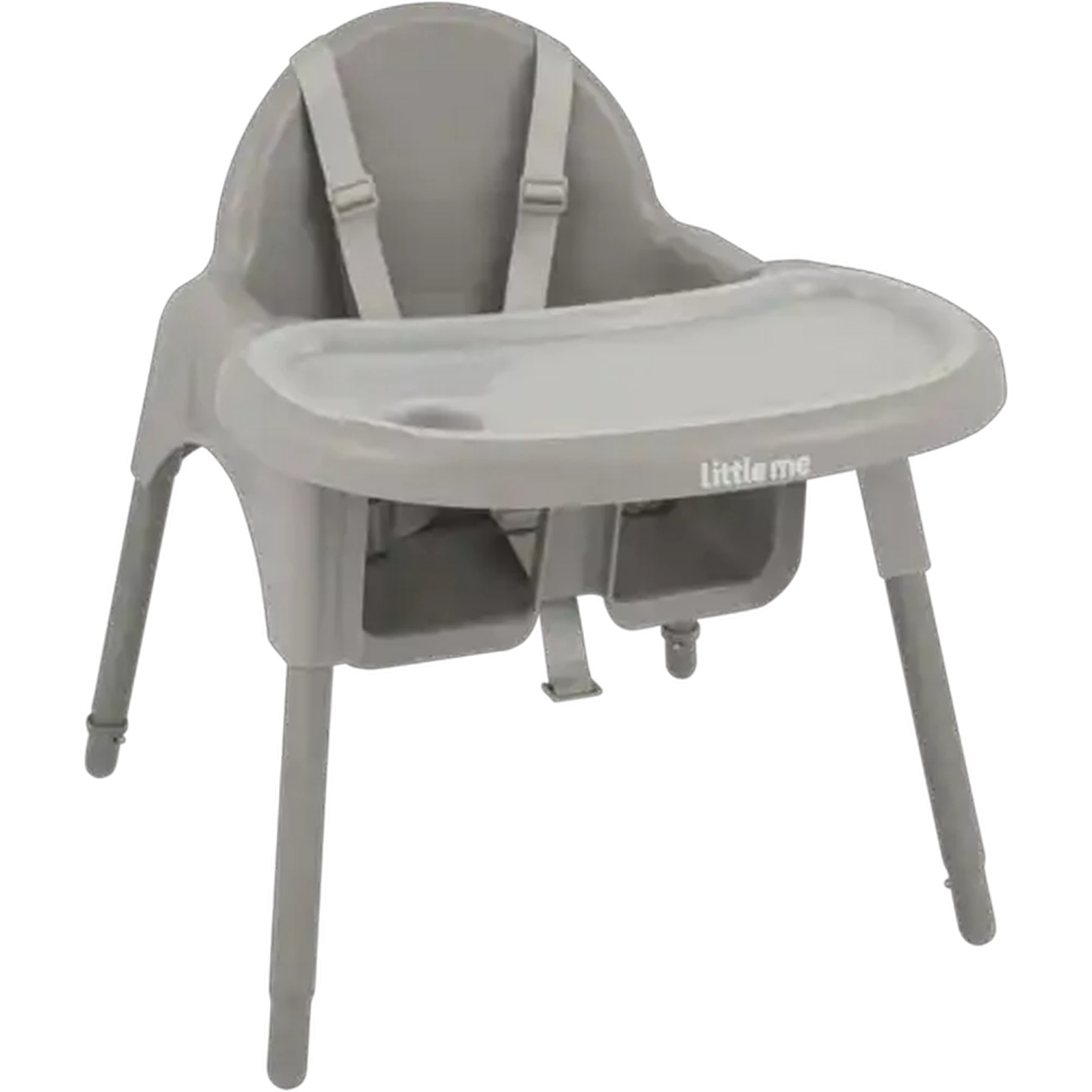 Image of Little Me Grey 2-in-1 Basic High Chair