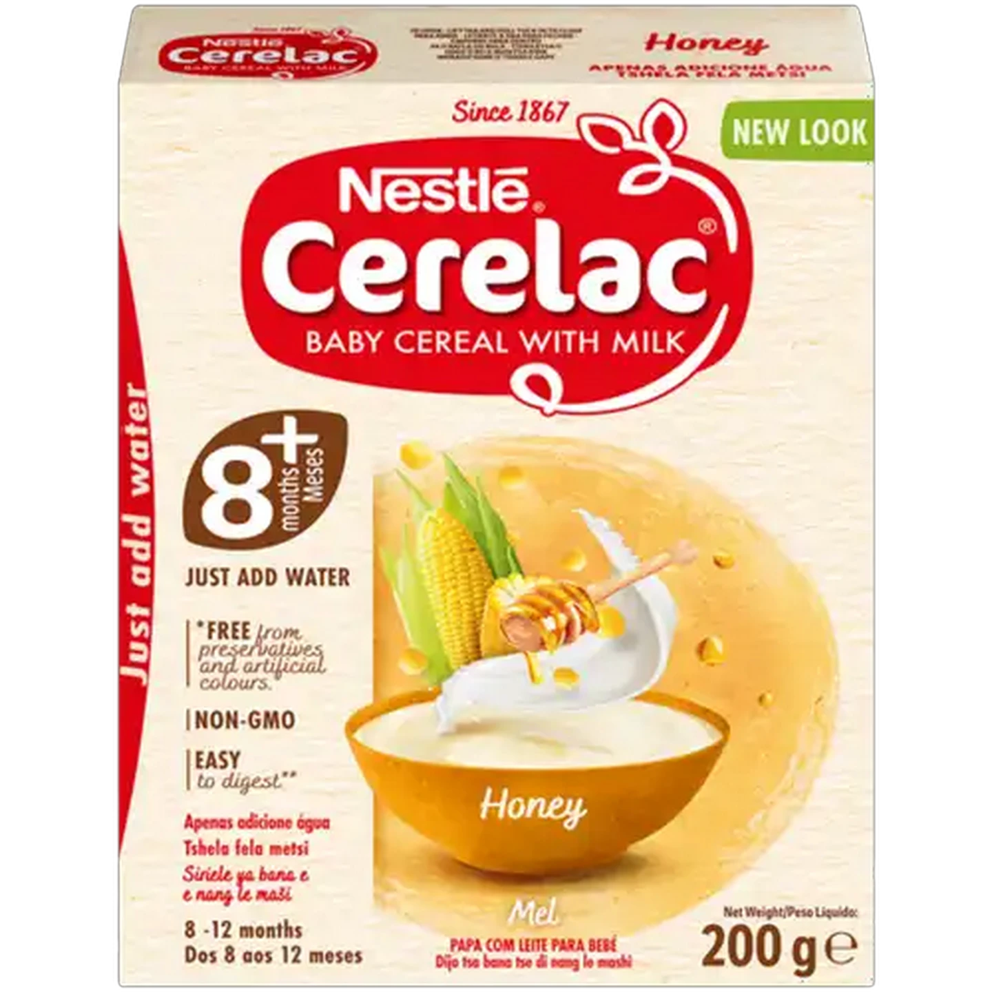 Image of Nestlé Cerelac Honey Baby Cereal with Milk 200g