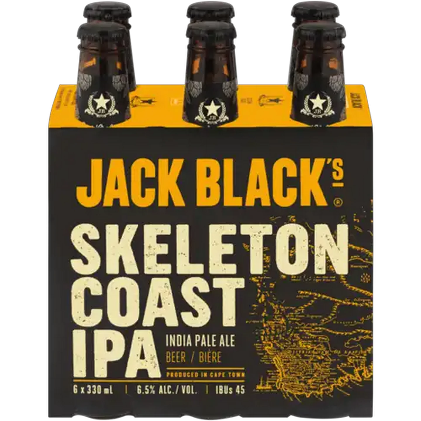 Image of Jack Black's Skeleton Coast IPA Beer Bottles 6 x 330ml