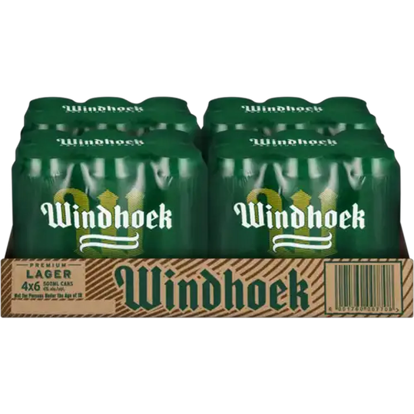 Image of Windhoek Premium Lager Beer Cans 24 x 500ml