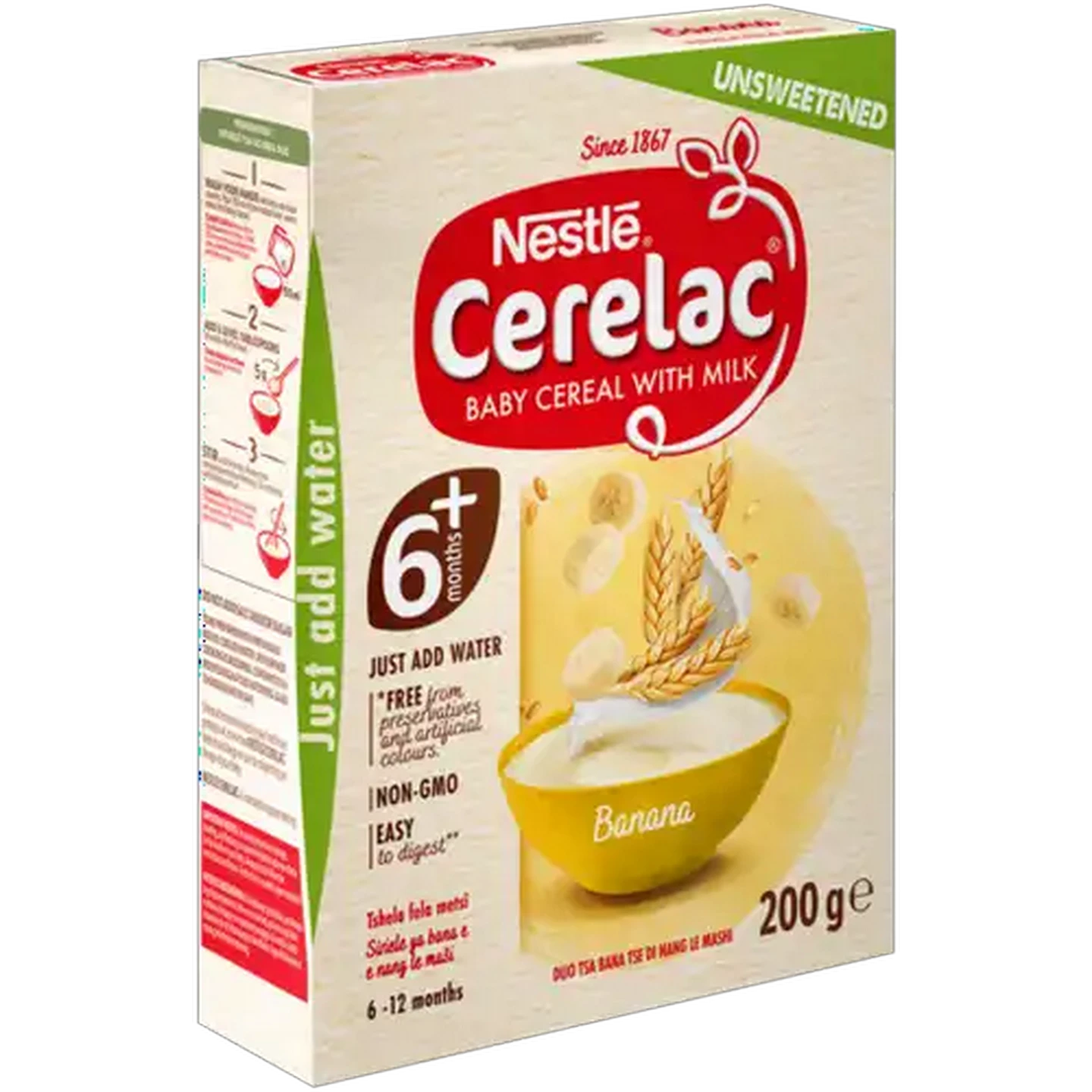 Image of Nestlé Cerelac Banana Baby Cereal with Milk 200g