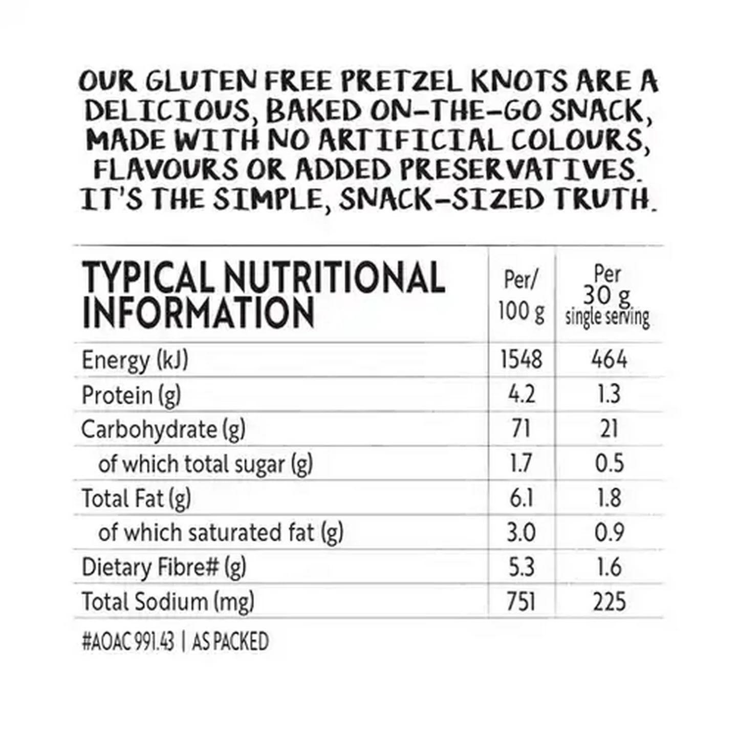 Image of Simple Truth Gluten Free Lightly Salted Pretzel Knots 30g
