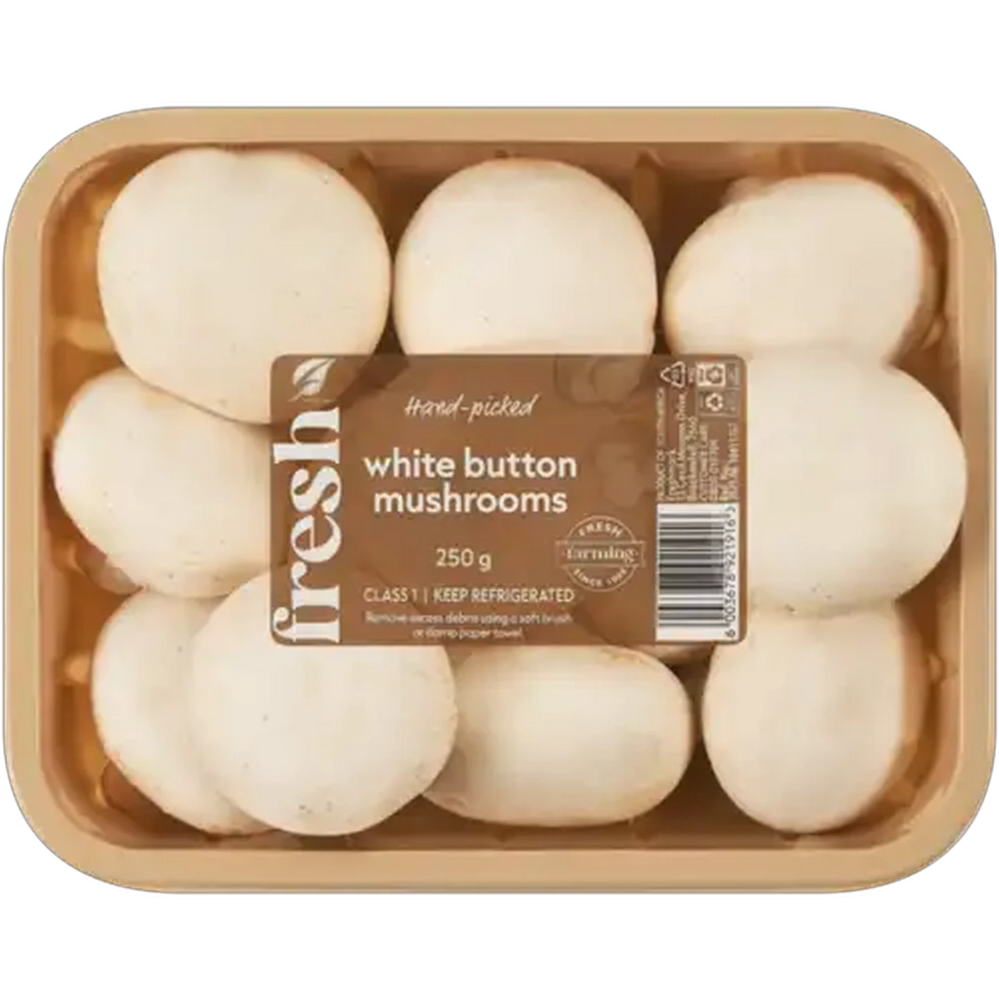 Image of White Button Mushrooms 250g