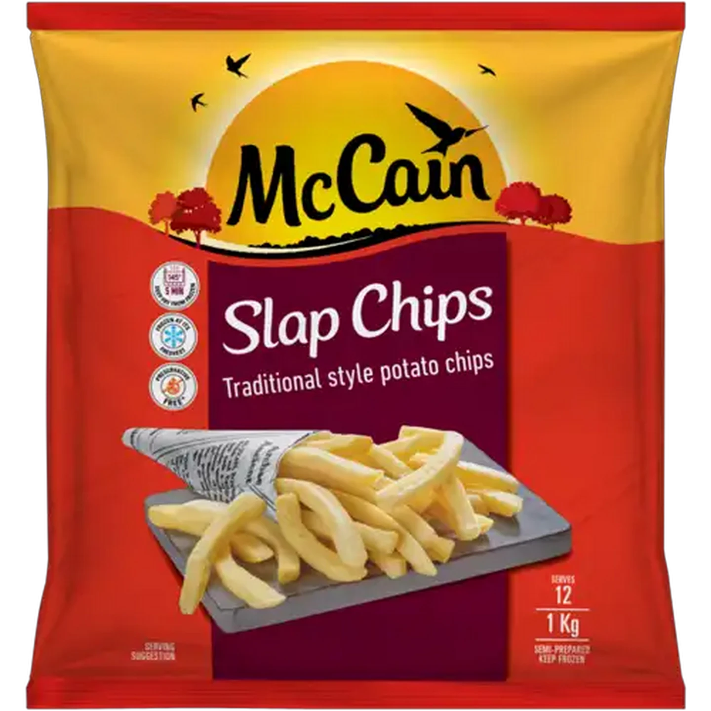 Image of McCain Traditional Style Frozen Slap Chips 1kg