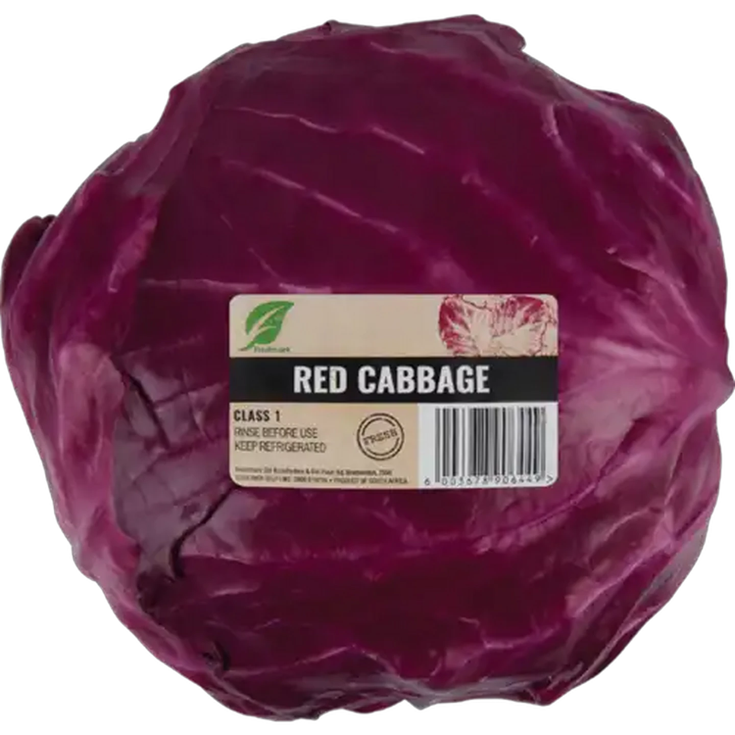Image of Wrapped Red Cabbage Single