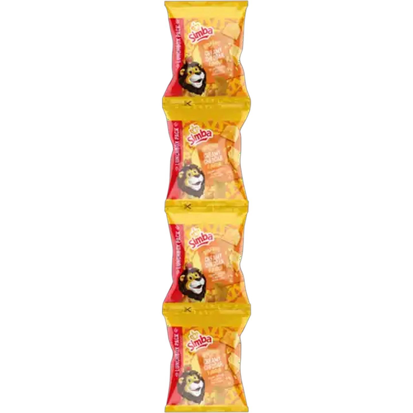Image of Simba Creamy Cheddar Flavoured Potato Chips 4 x 25g