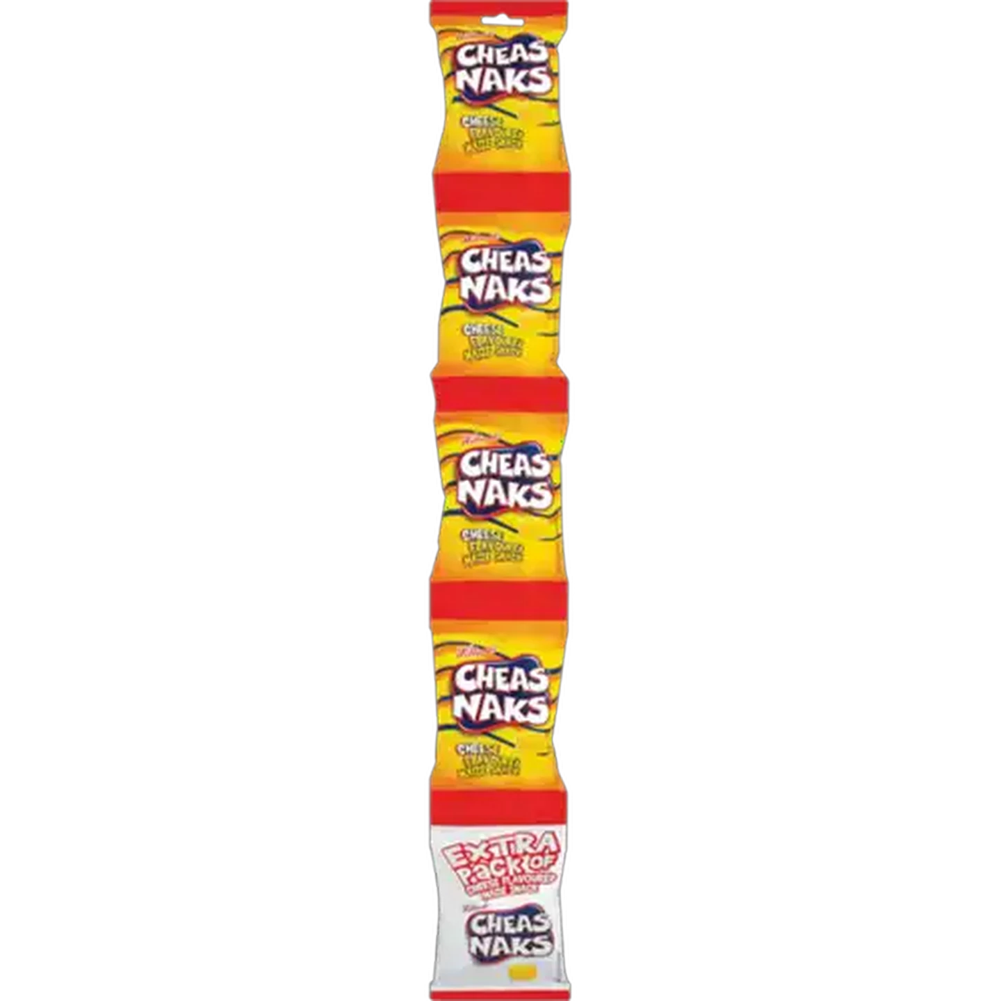 Image of Cheas Naks Cheese Flavoured Maize Snack 5 x 22g