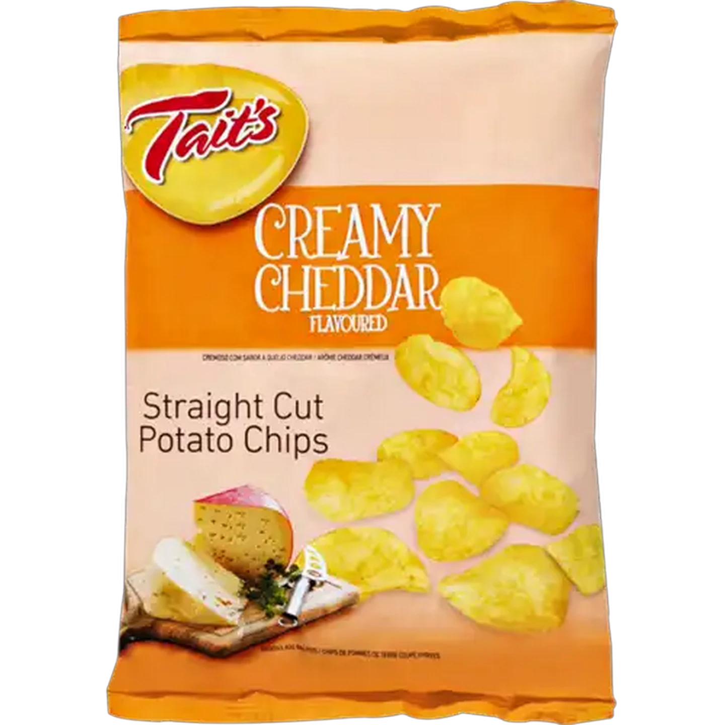 Image of Tait's Creamy Cheddar Straight Cut Chips 125g