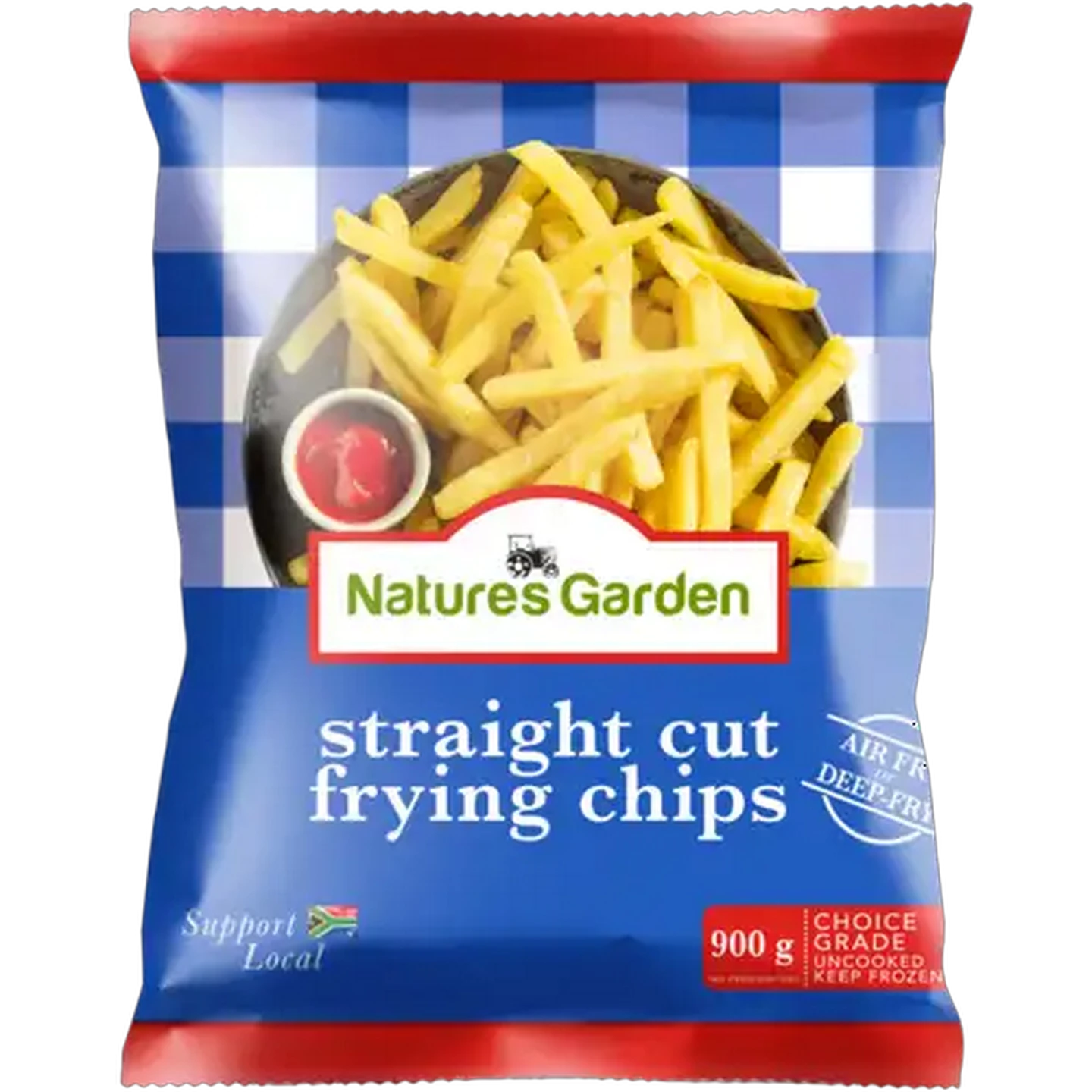 Image of Nature's Garden Frozen Straight Cut Frying Chips 900g