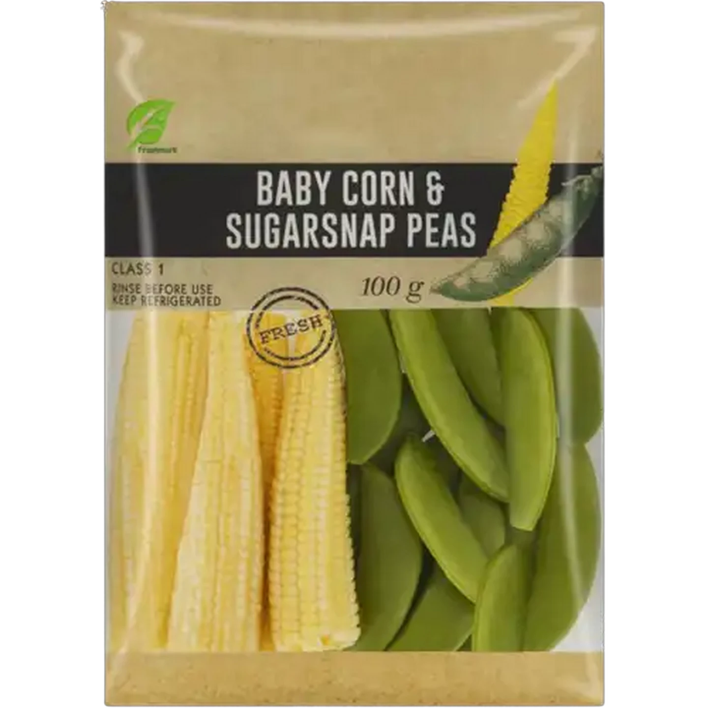 Image of Baby Corn & Sugarsnap Peas 100g