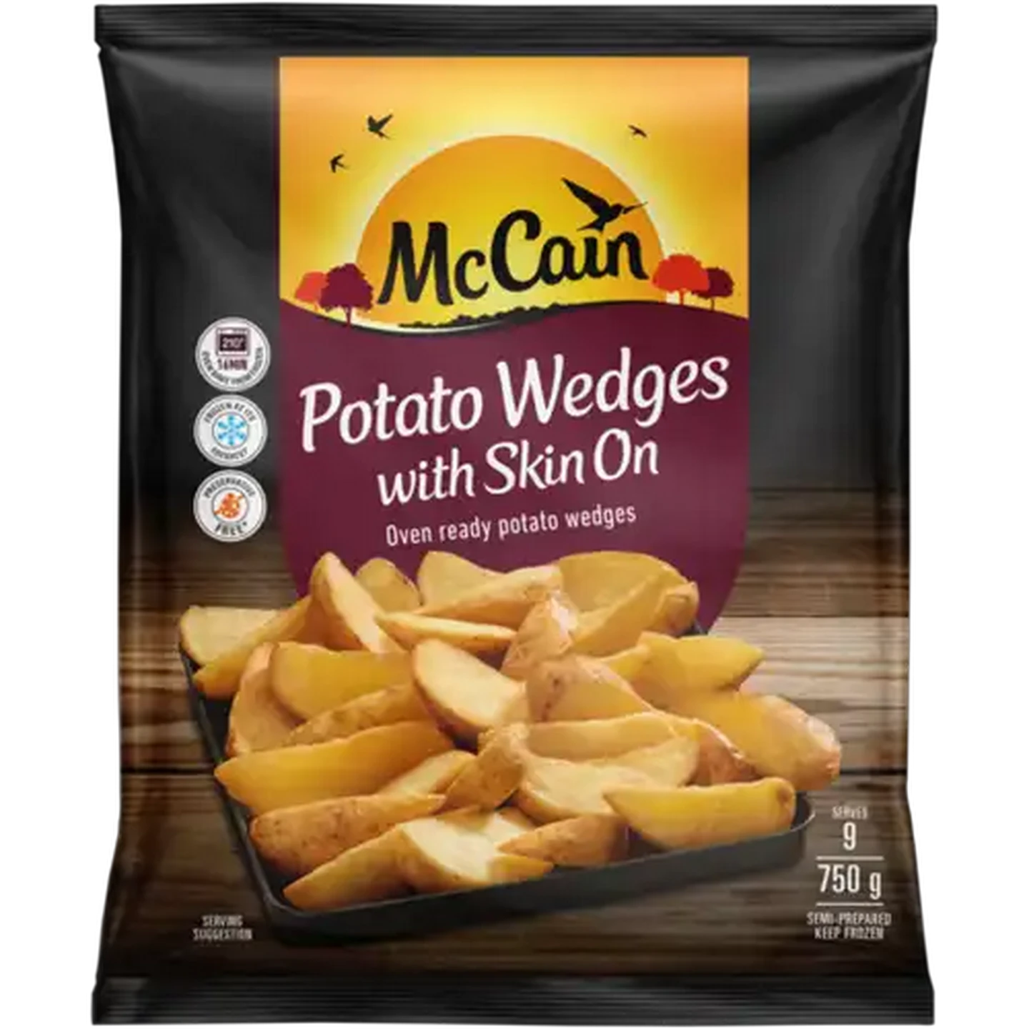 Image of McCain Gluten Free Frozen Potato Wedges with Skin On 750g