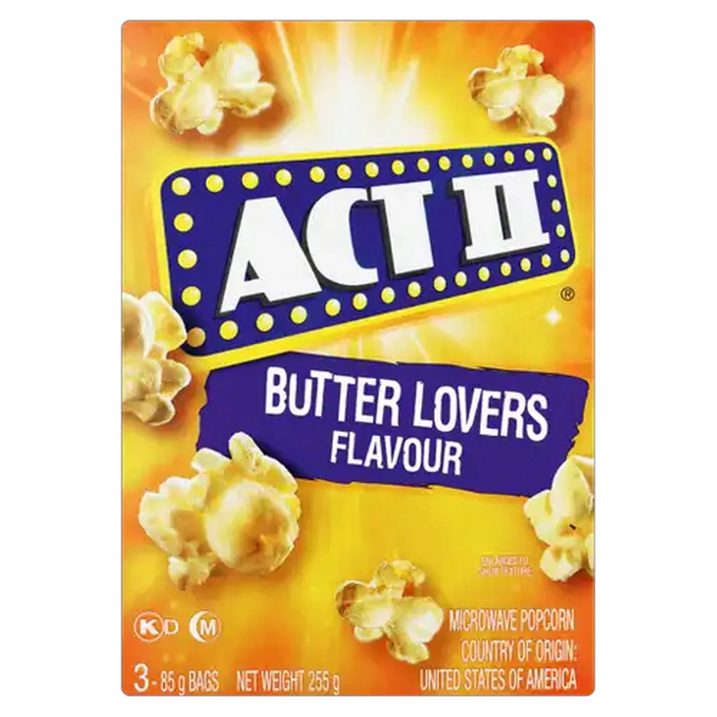Image of ACT II Butter Lovers Flavoured Microwave Popcorn 255g