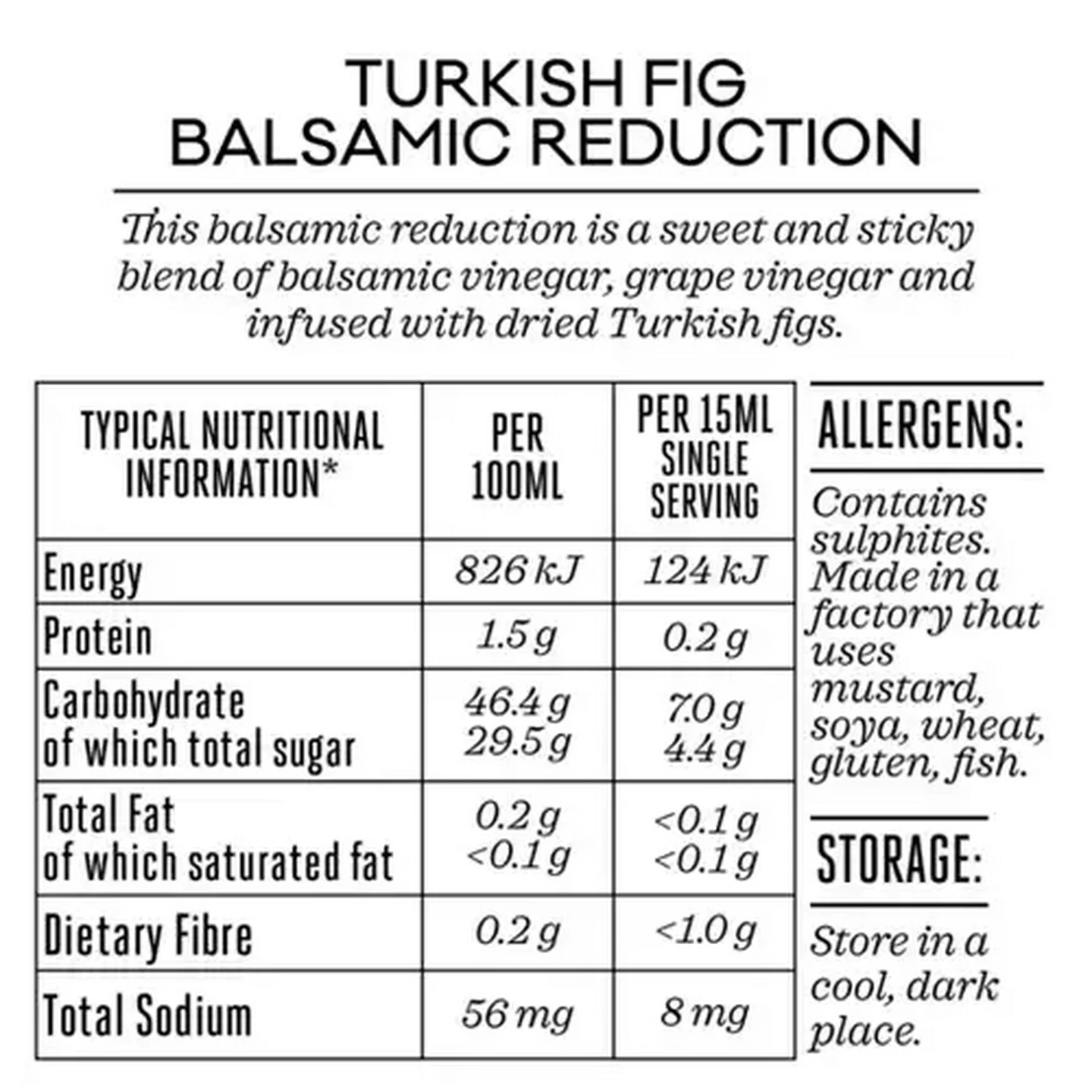 Image of Forage And Feast Turkish Fig Balsamic Reduction 250ml
