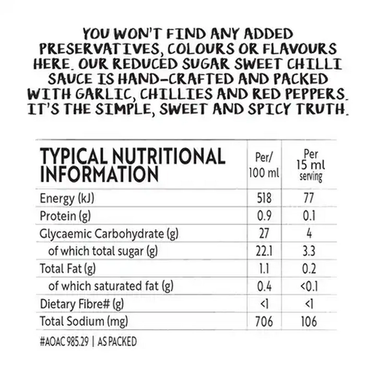 Image of Simple Truth Reduced Sugar Sweet Chilli Sauce 375ml