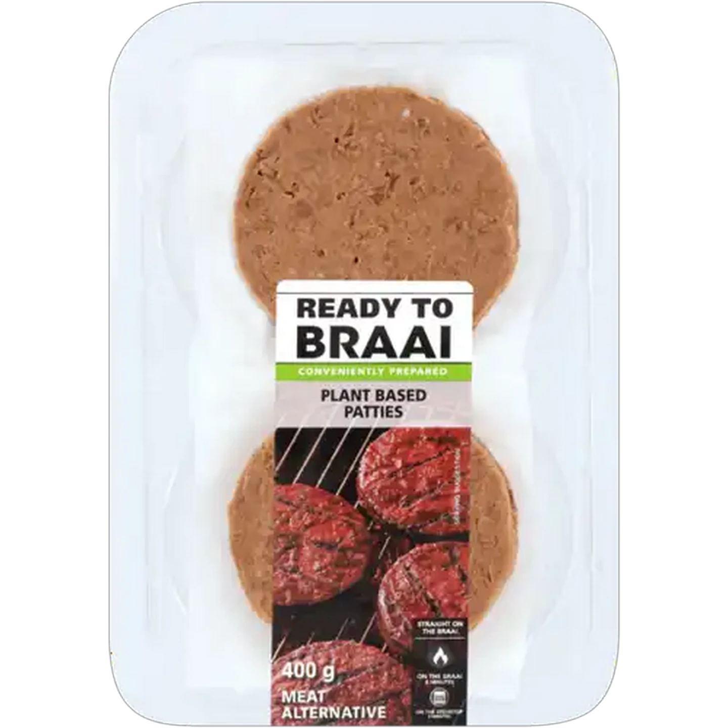 Image of Ready To Braai Plant Based Patties 400g