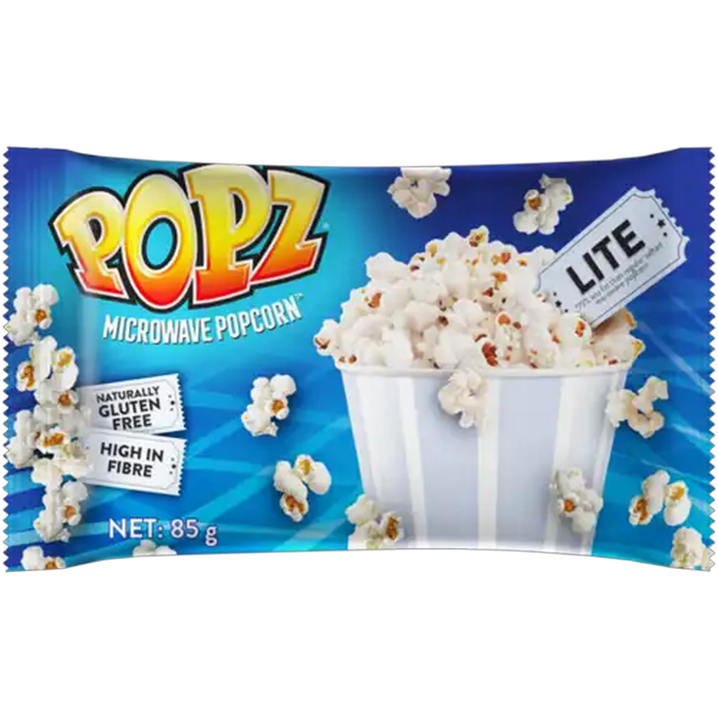 Image of Popz Gluten Free Lite Microwave Popcorn 85g
