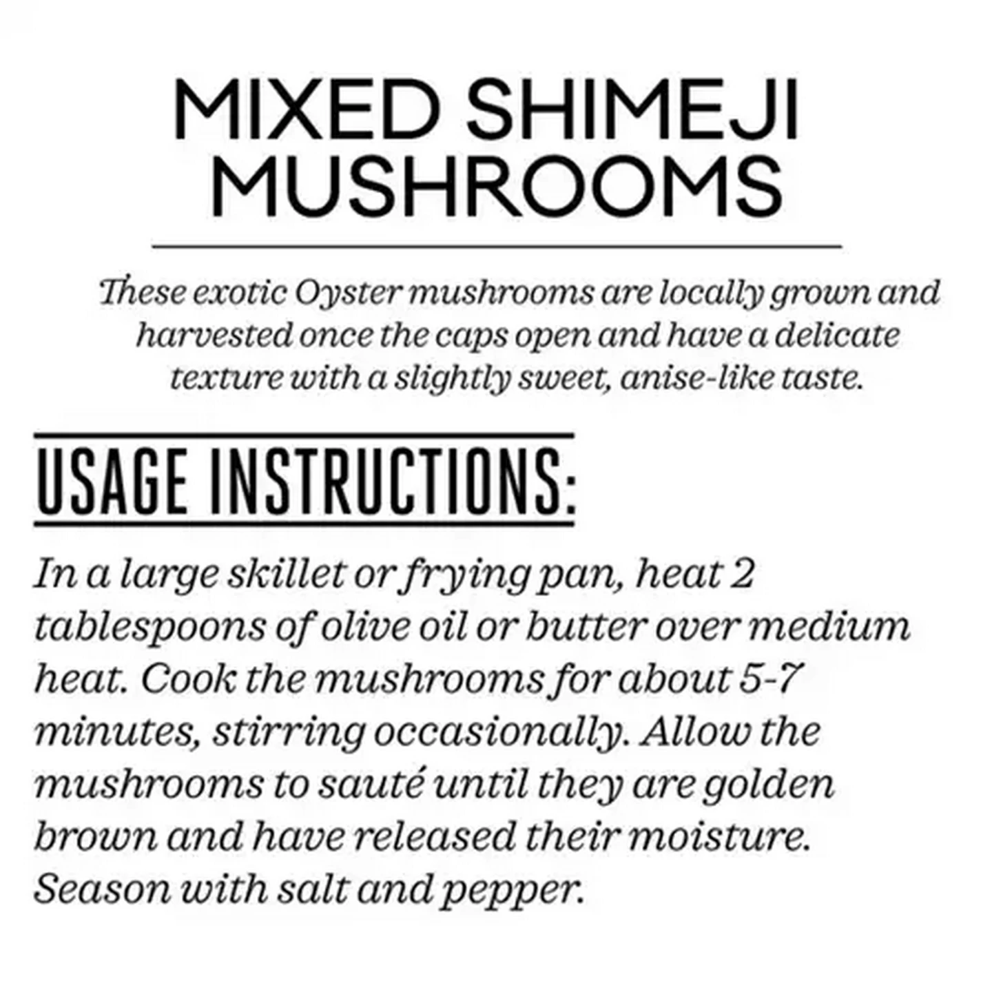 Image of Forage And Feast Exotic Oyster Mushrooms 120g