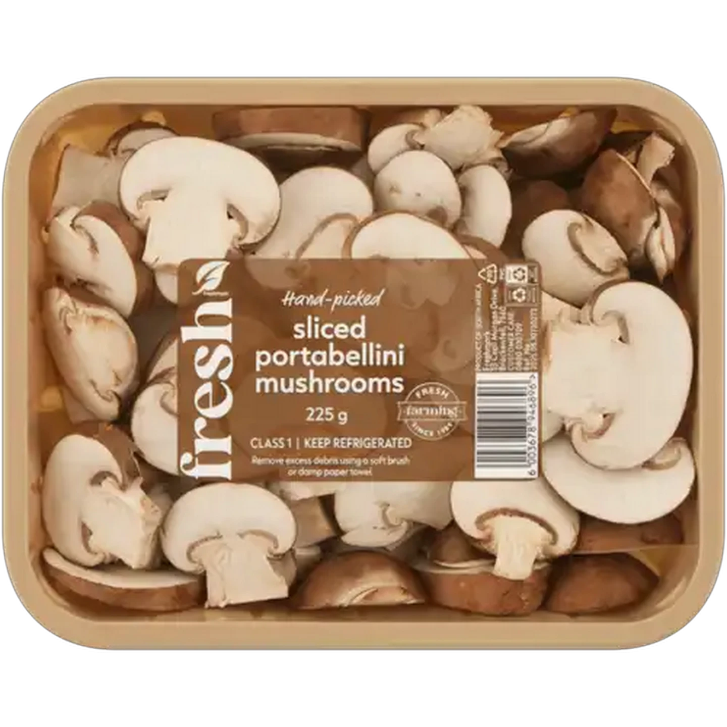 Image of Sliced Portabellini Mushrooms 225g