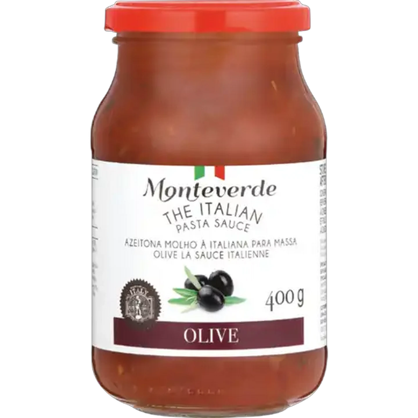 Image of Monteverde Olives With Pasta Sauce 400g