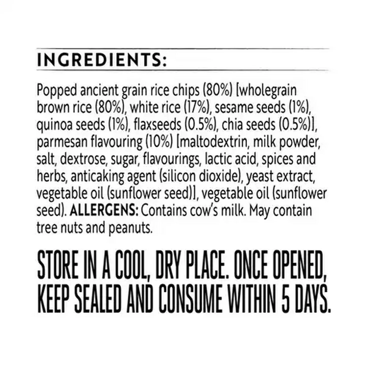 Image of Simple Truth Gluten Free Parmesan Flavoured Ancient Grain Rice Chips 85g