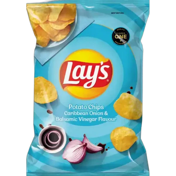 Lay's Caribbean Onion & Balsamic Vinegar Flavour Potato Chips 120g