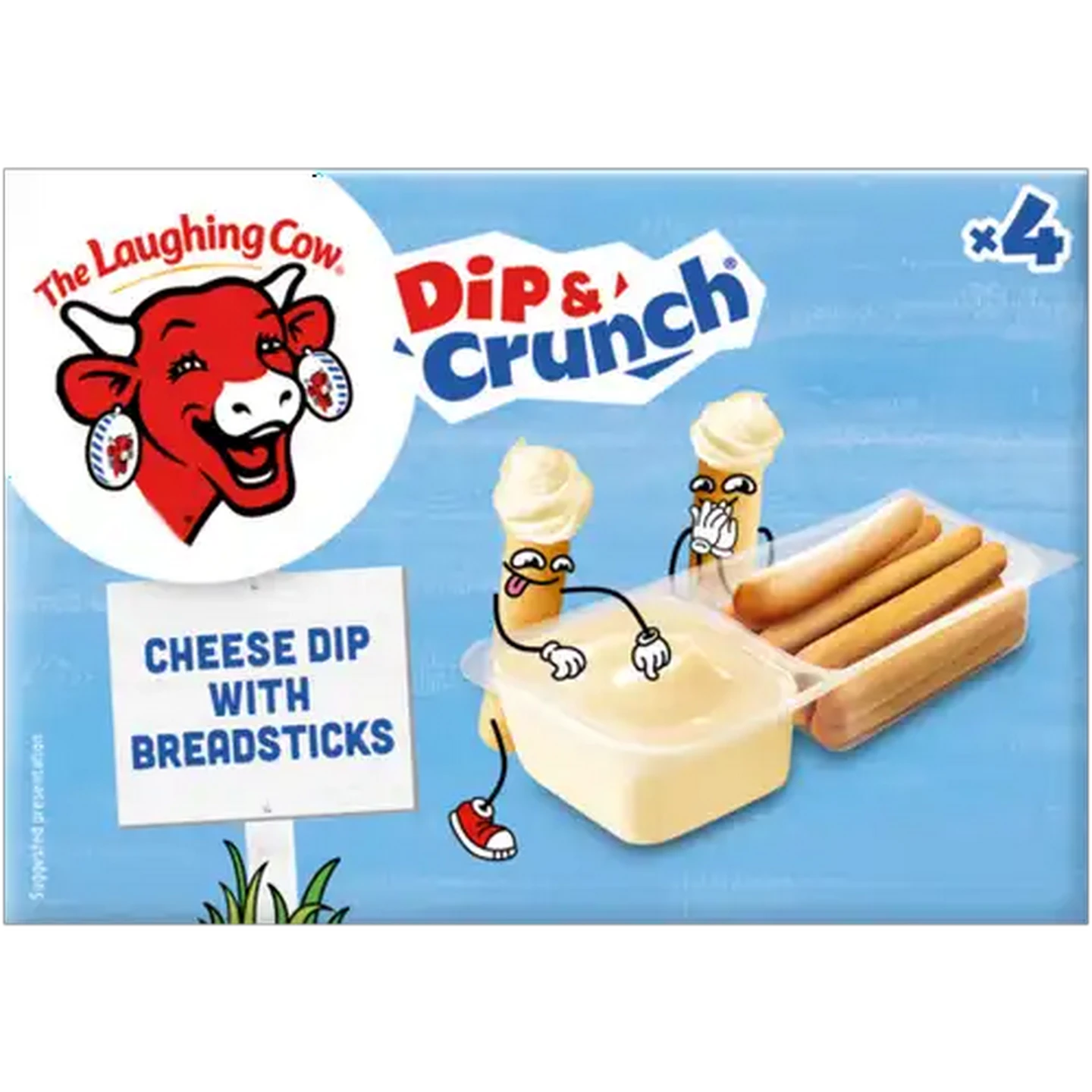 Image of The Laughing Cow Dip & Crunch Cheese Dip with Breadsticks 140g