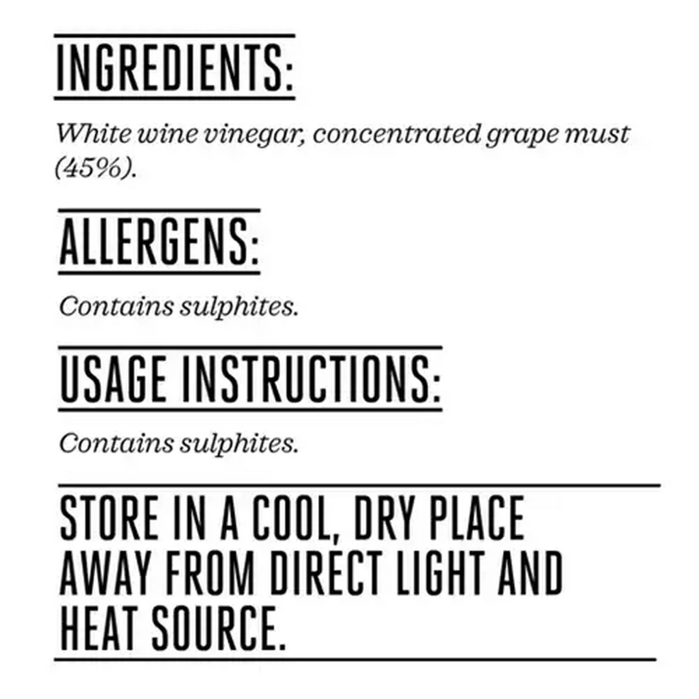 Image of Forage And Feast White Italian Vinegar 250ml