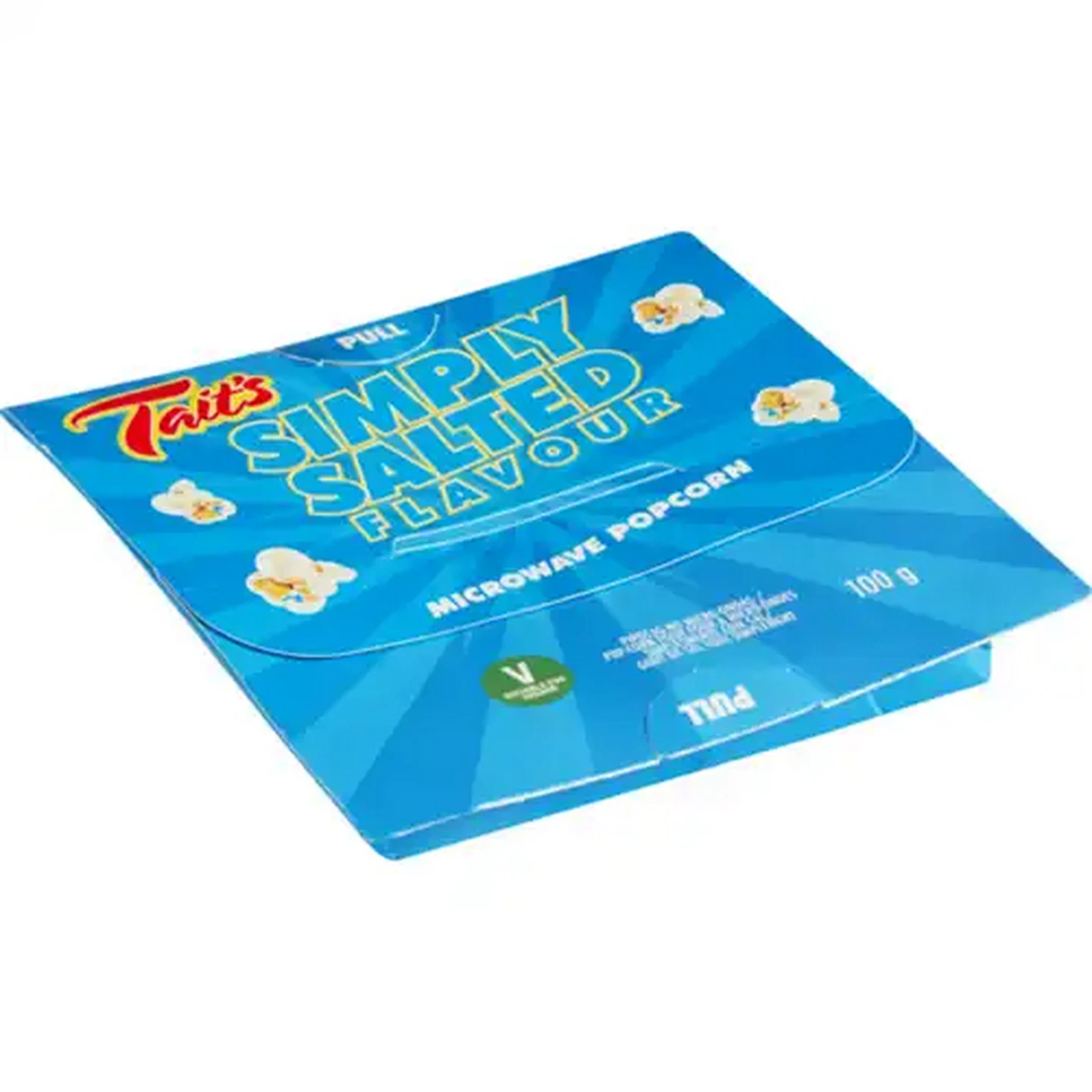 Image of Tait's Simply Salted Flavour Microwave Popcorn 100g