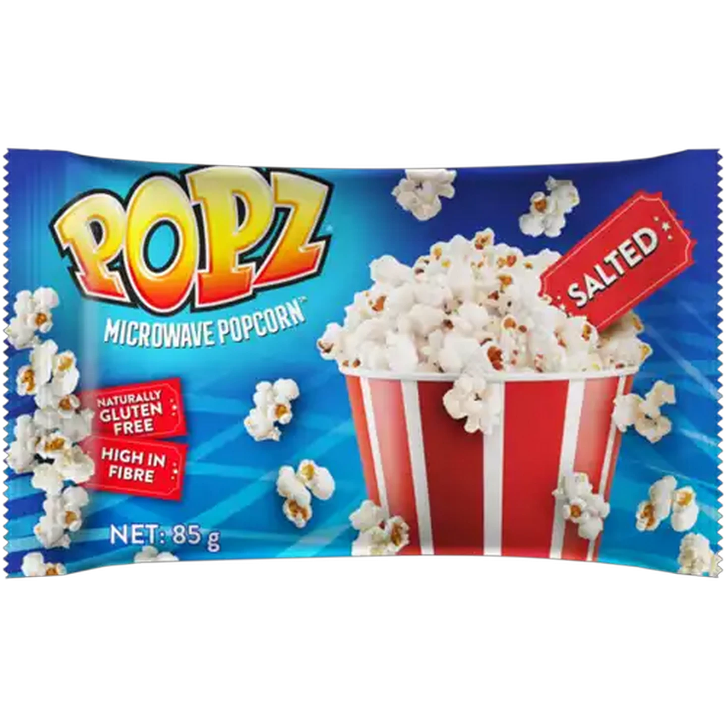 Image of Popz Gluten Free Salted Microwave Popcorn 85g