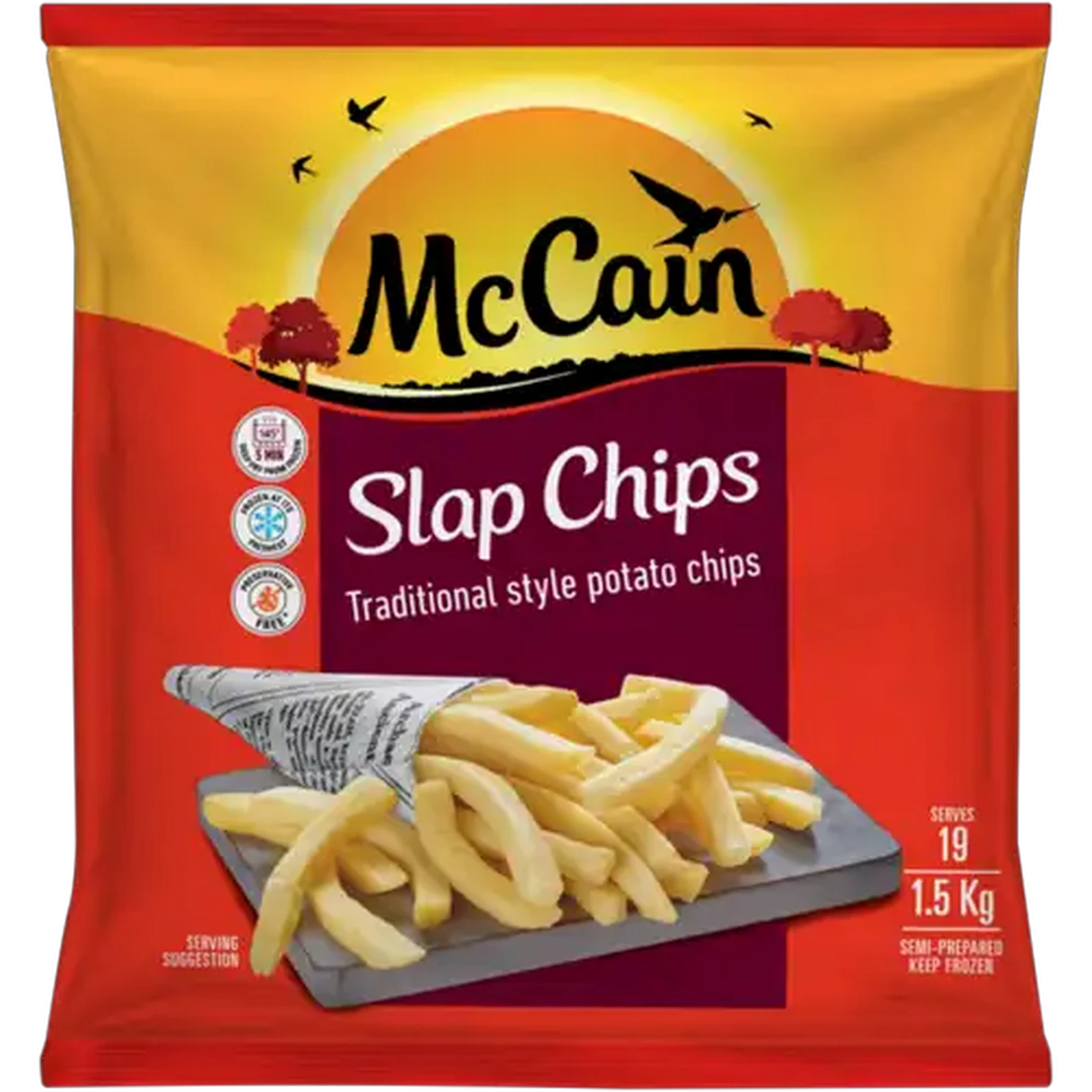 Image of McCain Frozen Slap Chips 1.5kg