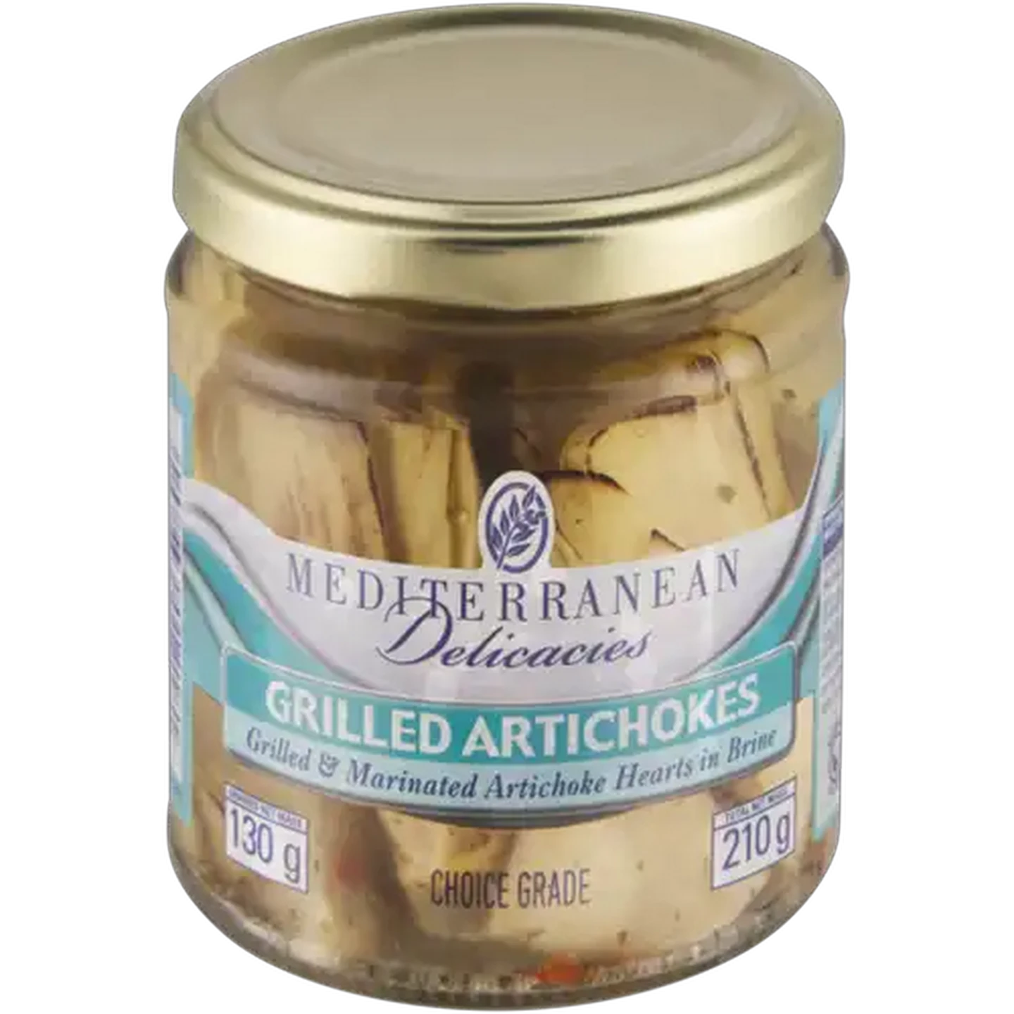 Image of Mediterranean Delicacies Grilled Artichokes in Brine 210g