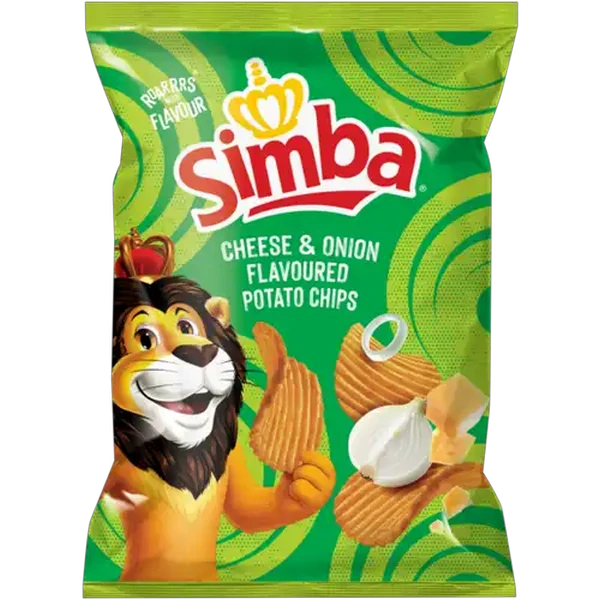 Simba Cheese & Onion Flavoured Potato Chips 120g