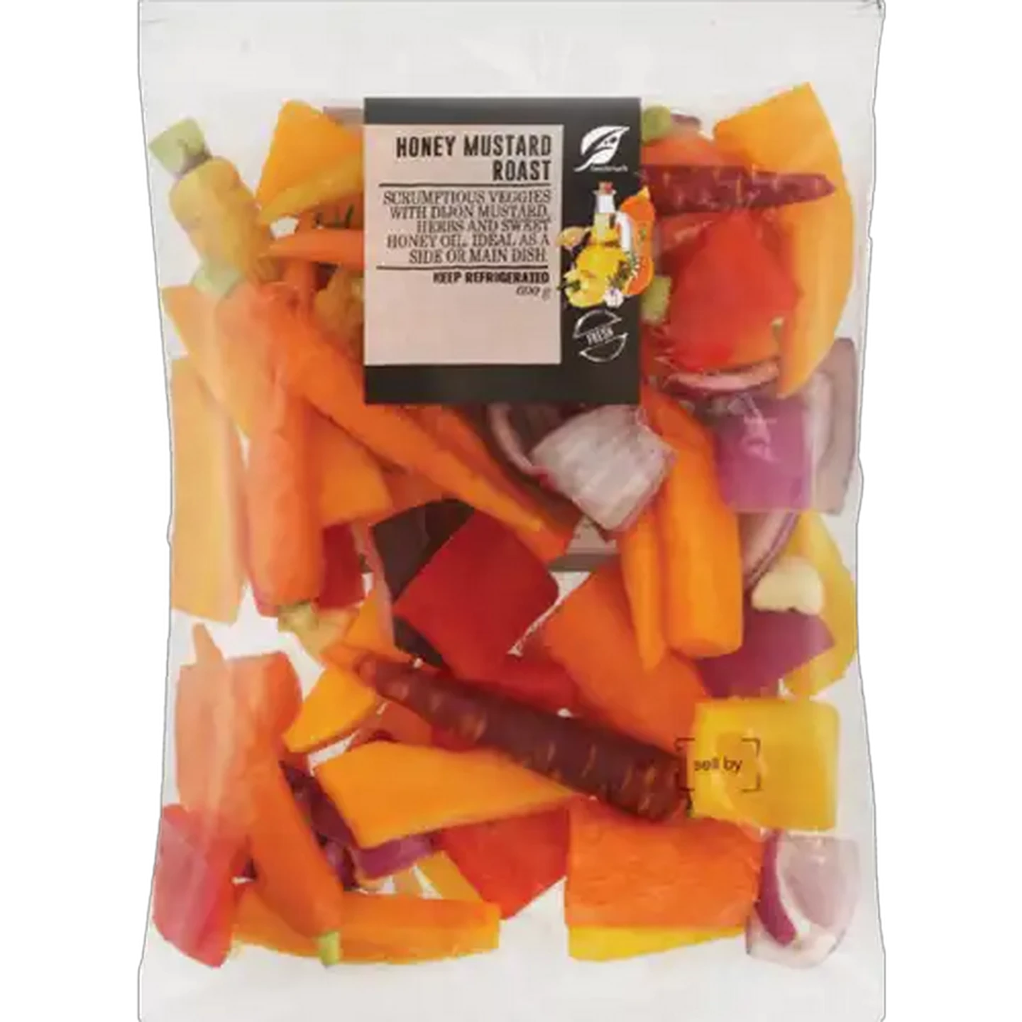 Image of Honey & Mustard Roast Vegetables 600g