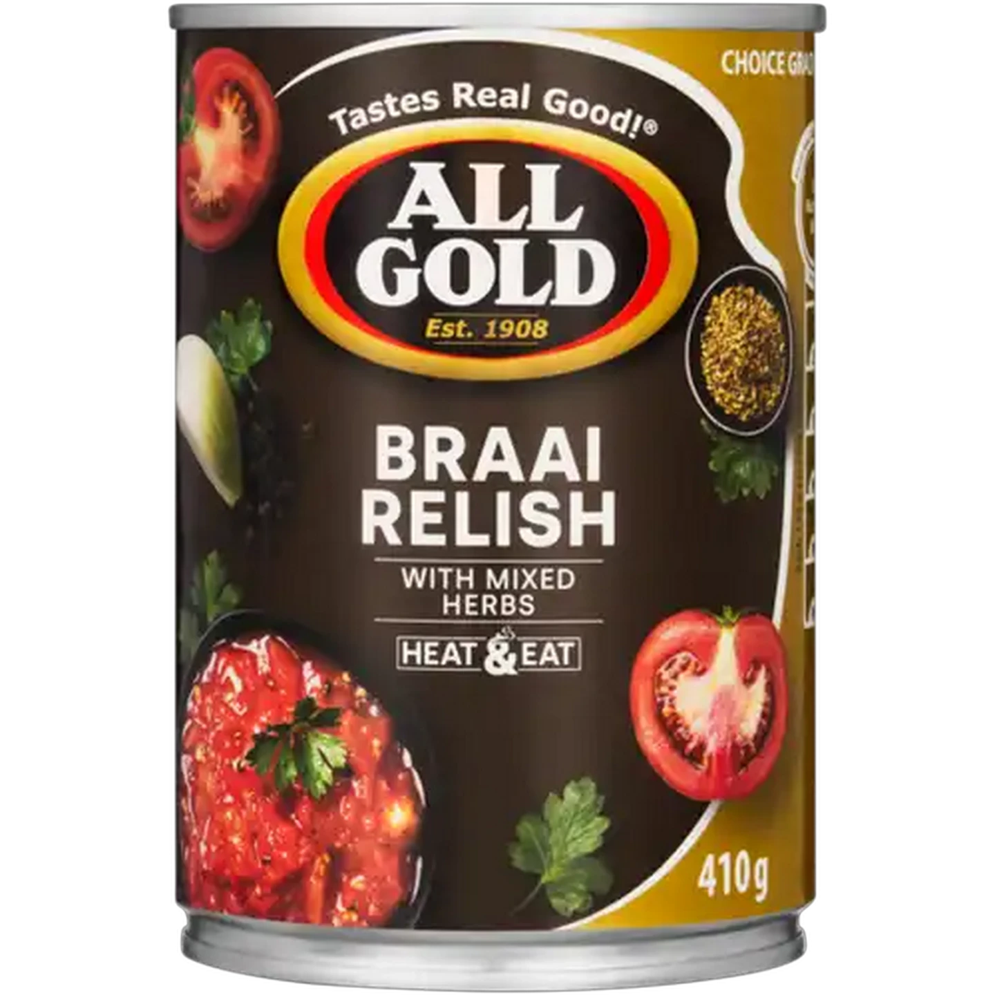 Image of ALL GOLD Braai Relish with Mixed Herbs 410g