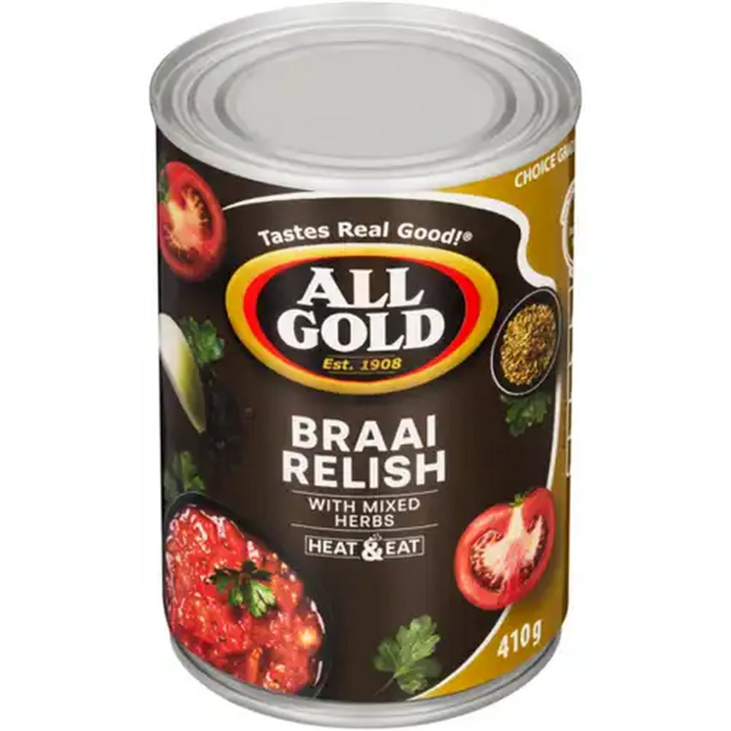 Image of ALL GOLD Braai Relish with Mixed Herbs 410g