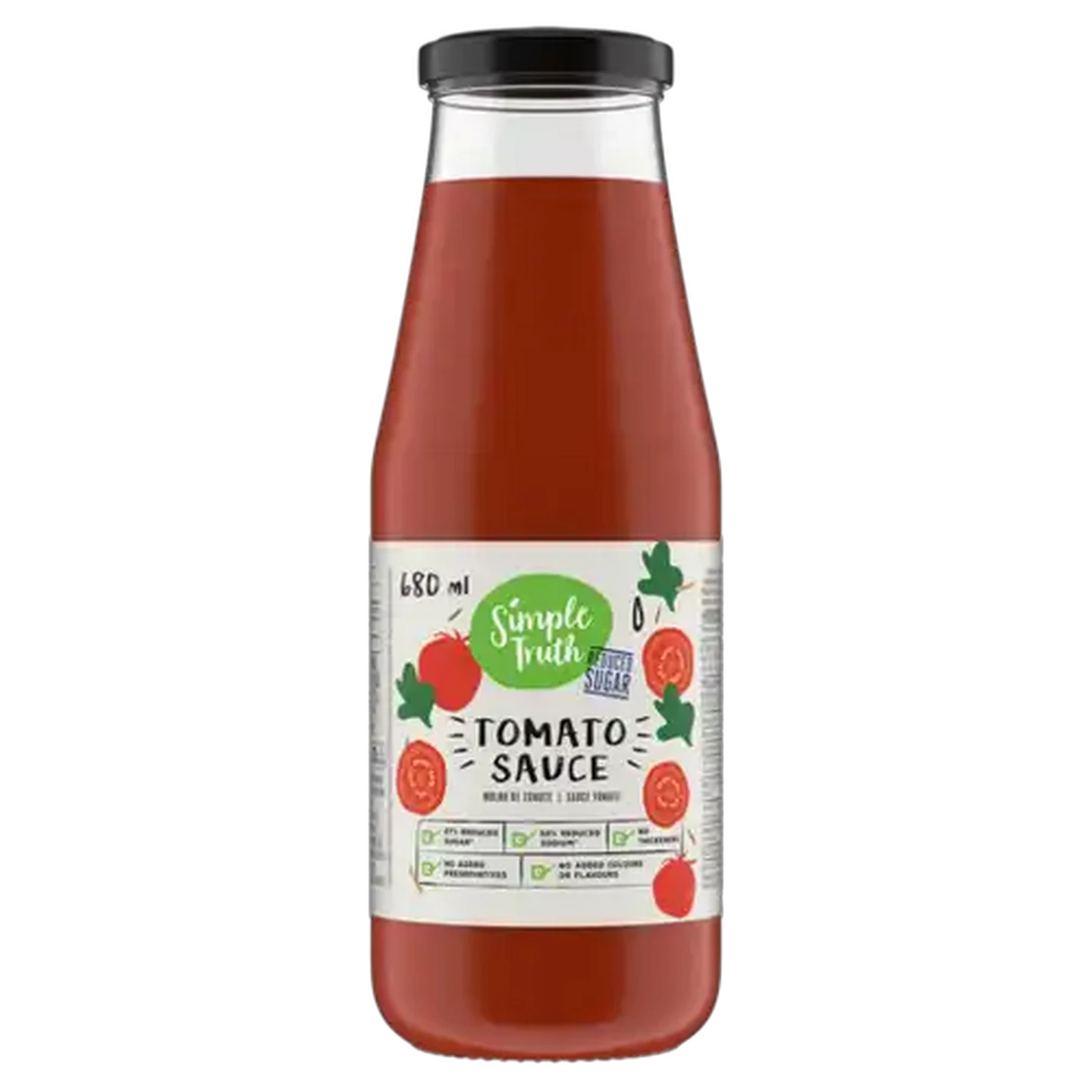 Image of Simple Truth Reduced Sugar Tomato Sauce 680ml