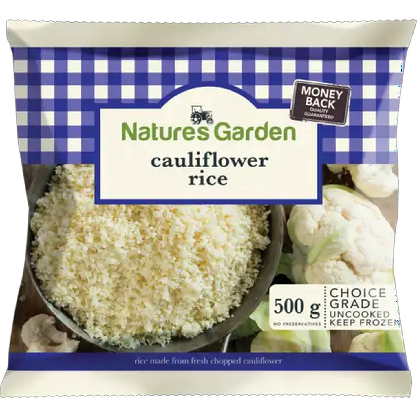 Image of Nature's Garden Frozen Prepared Cauliflower Rice 500g