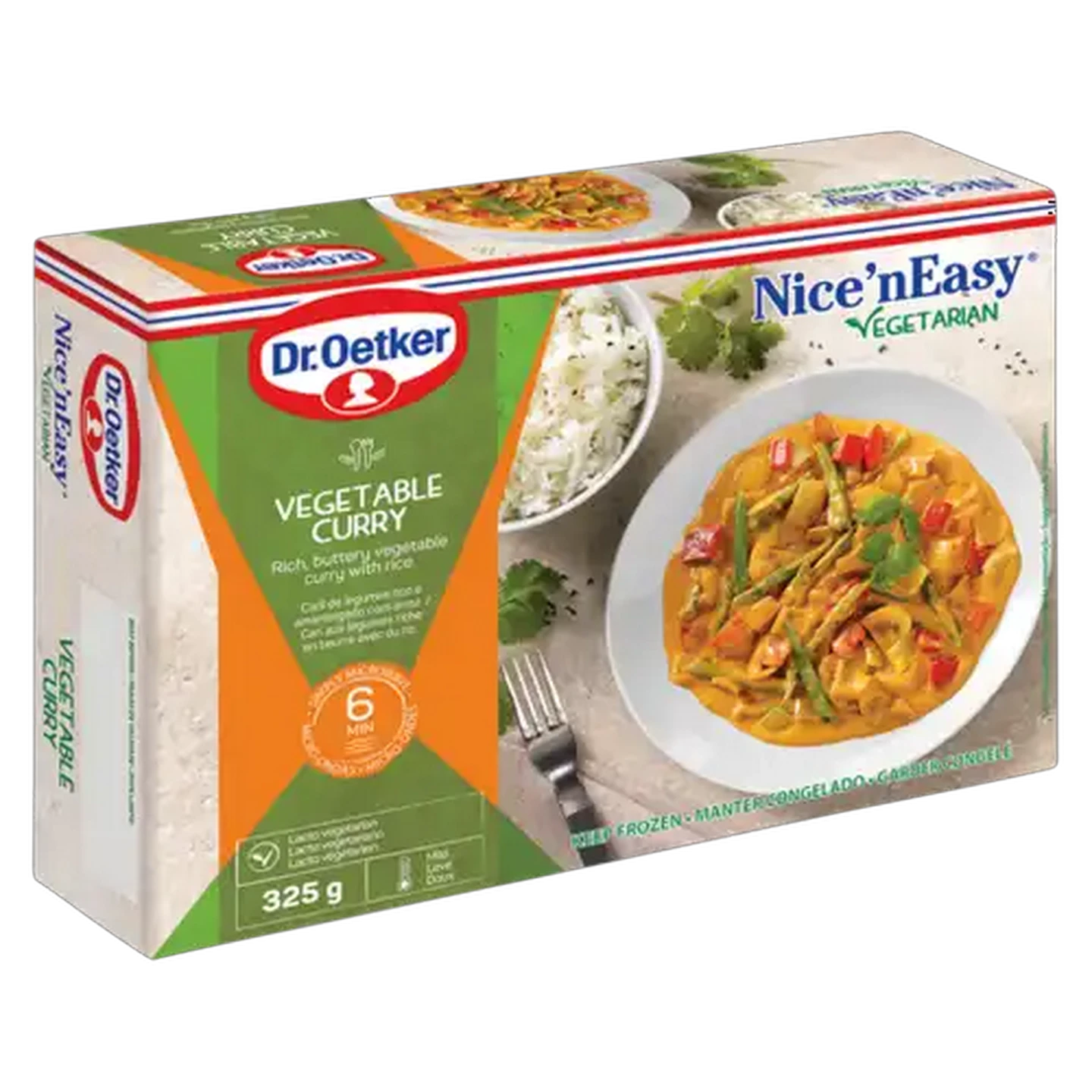 Image of Dr. Oetker Nice N Easy Vegetable Curry Frozen Ready Meal 325g