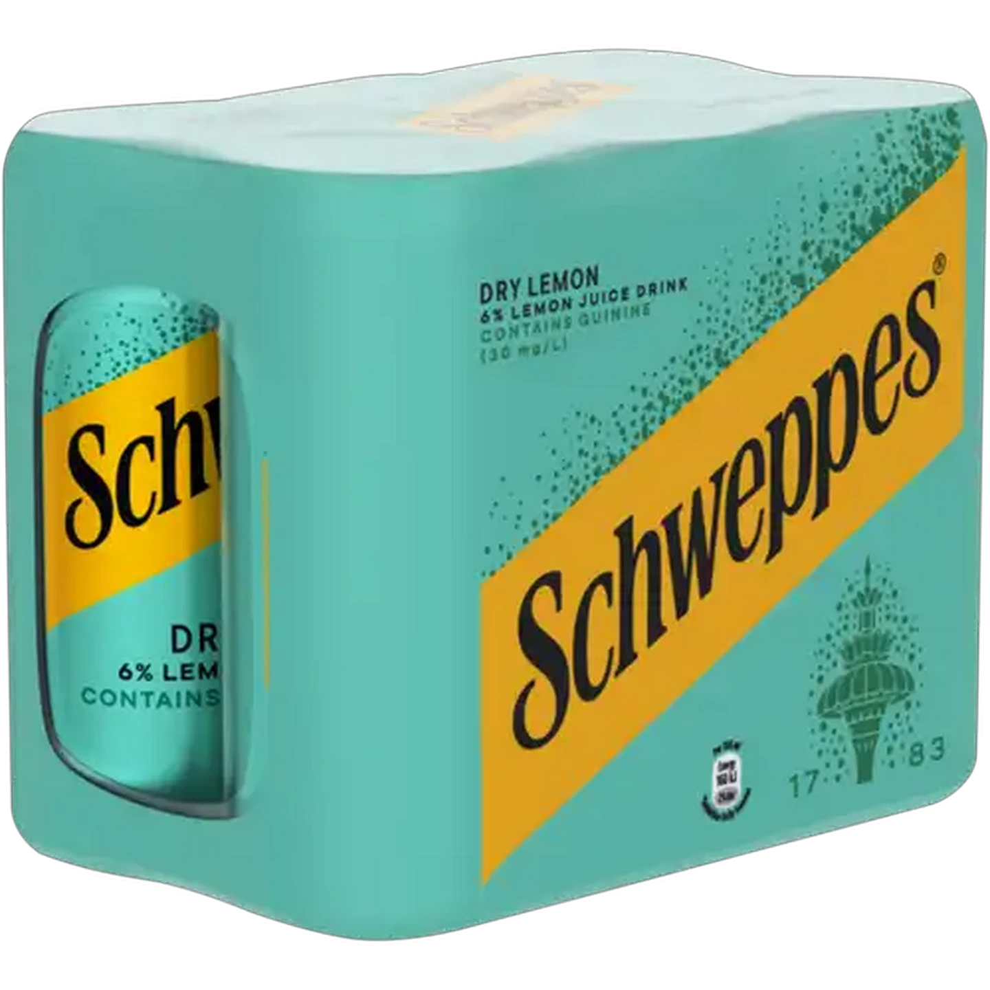 Image of Schweppes Dry Lemon Juice Drink 6 x 300ml