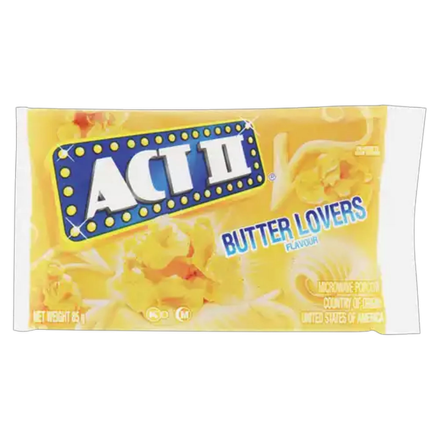 Image of ACT II Butter Lovers Flavoured Microwave Popcorn 85g