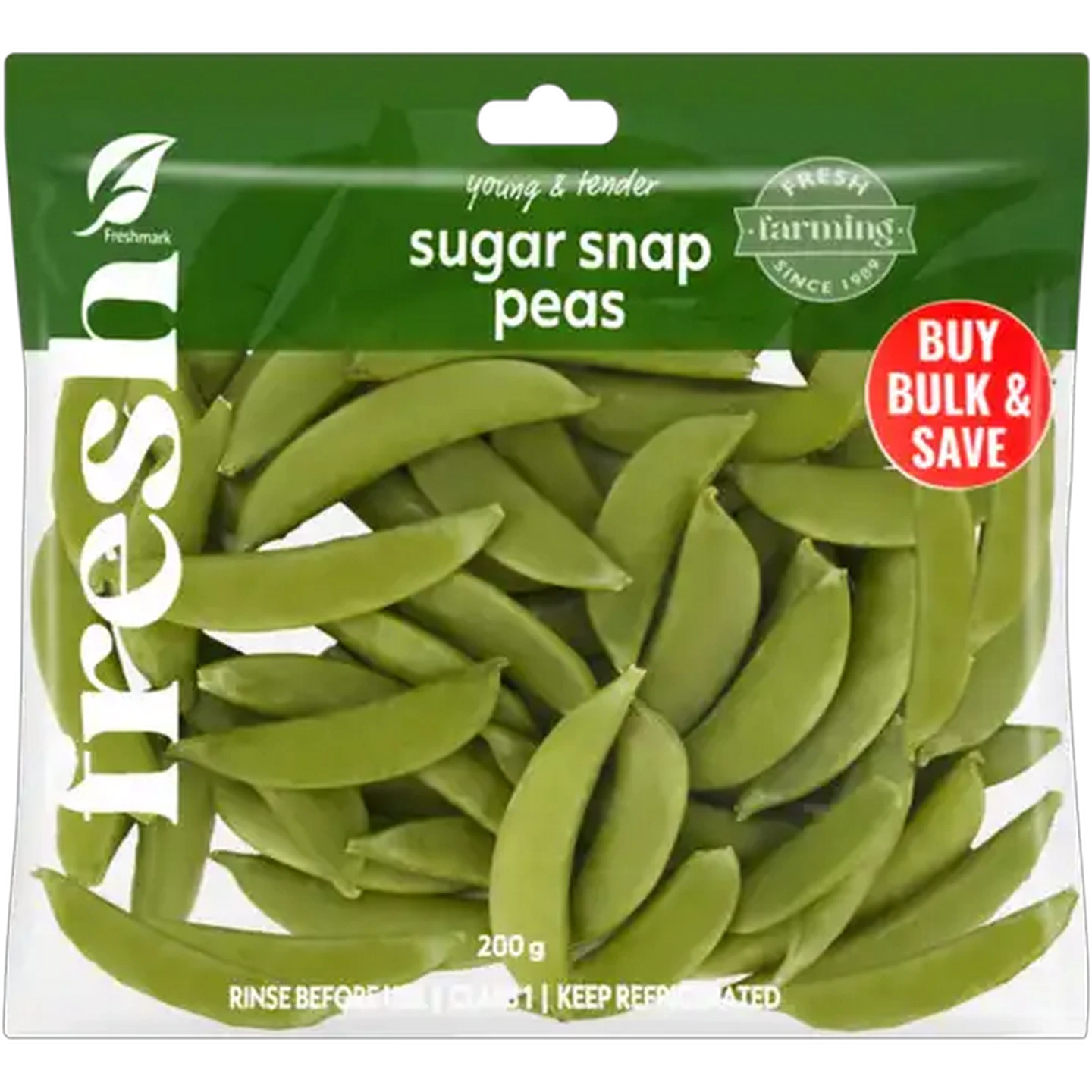 Image of Sugar Snap Peas 200g