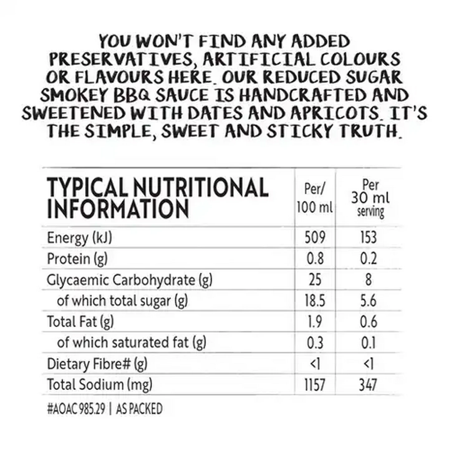 Image of Simple Truth Smokey BBQ Sauce 375ml