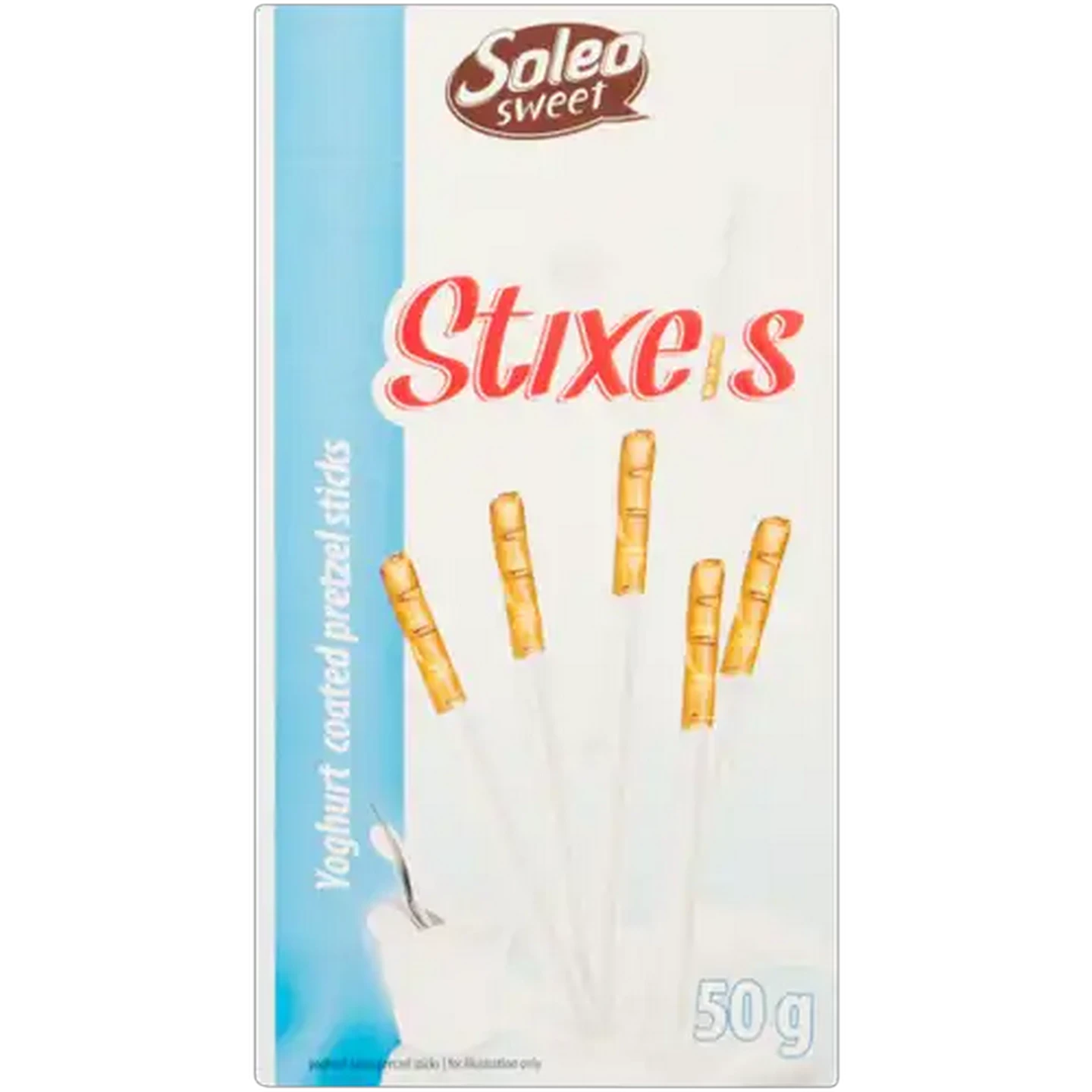 Image of Soleo Stixels Yoghurt Pretzel Sticks 50g